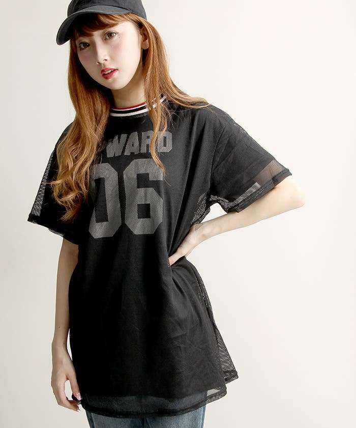 Reputation studios メッシュ レイヤード ジャージー Tシャツ Shop reputation studios Outfits & Styles | Parallel