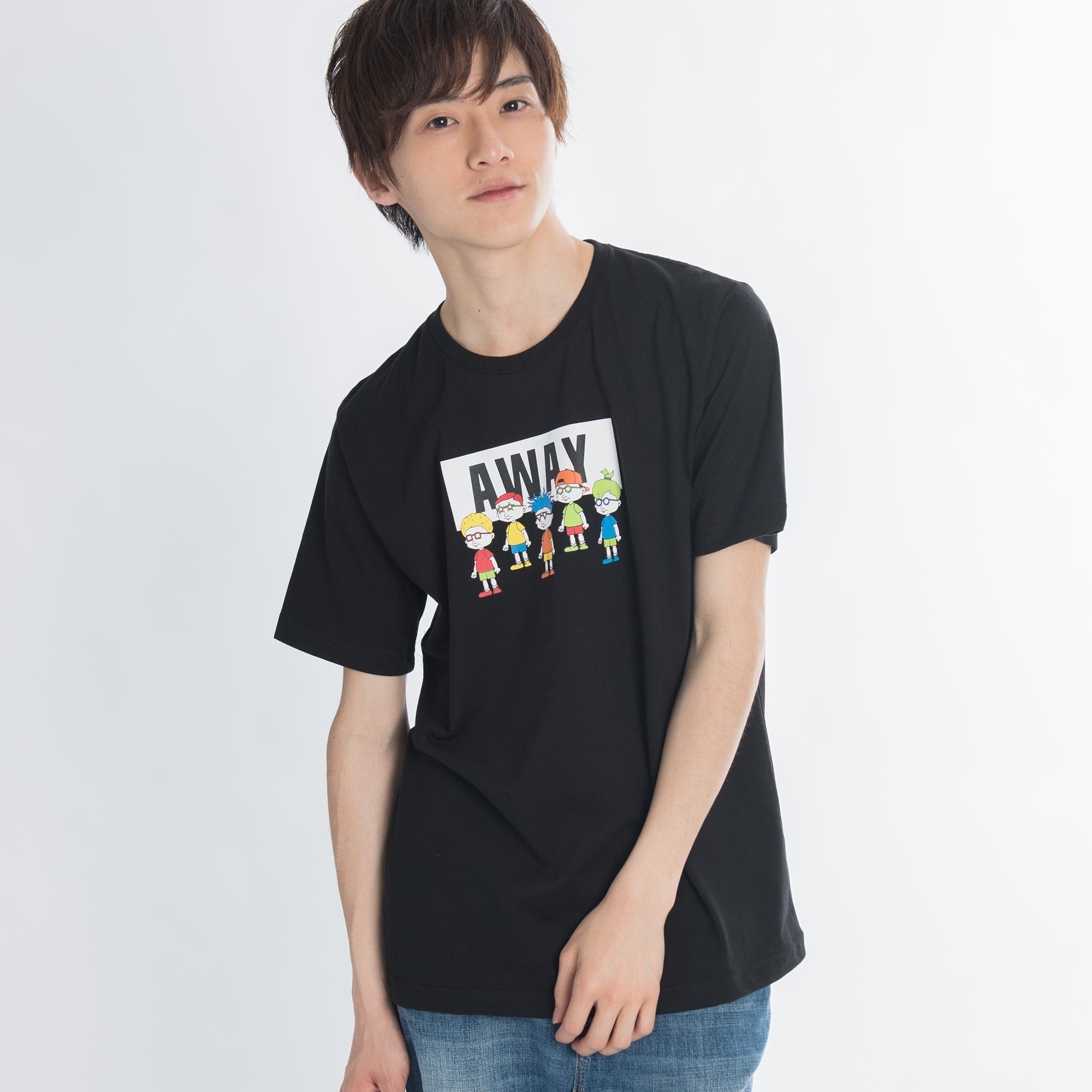 Vingo VinnyロゴTシャツ ブラック badhop Vingo VinnyロゴTシャツ ブラック badhop WEGO（ウィゴー）の