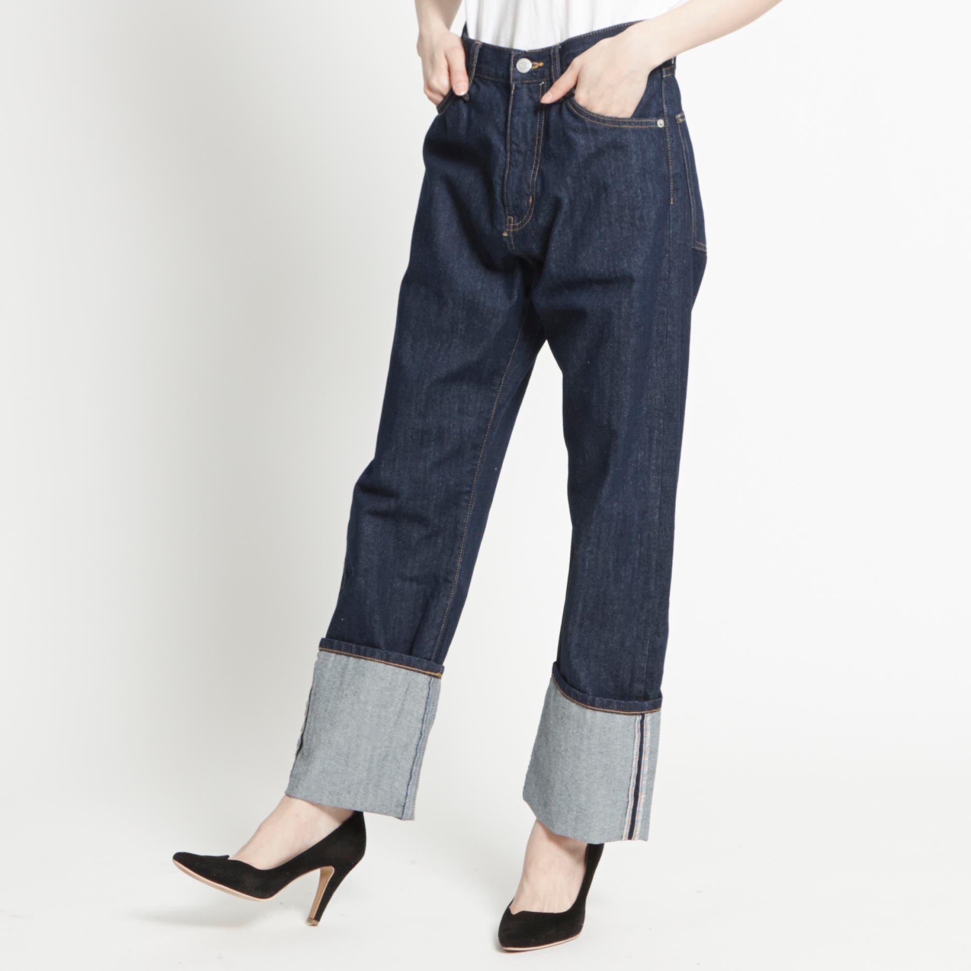ストレートロールアップデニムパンツ BS18SP02-L007[品番：WG010027514