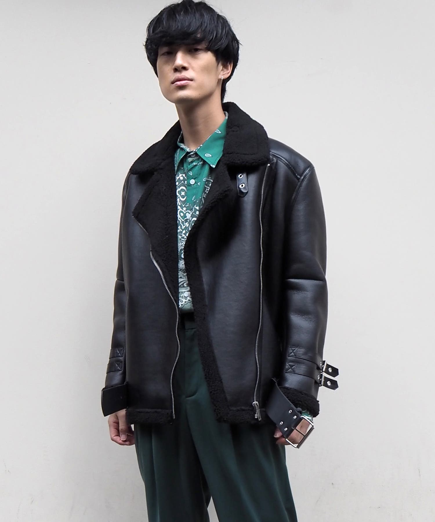 【美品】　おしゃれライダース　ムートンジャケット　グローブ付き　システレ 楽天市場】JAMES GROSE ジェームスグロース 英国製 本革 Shearling