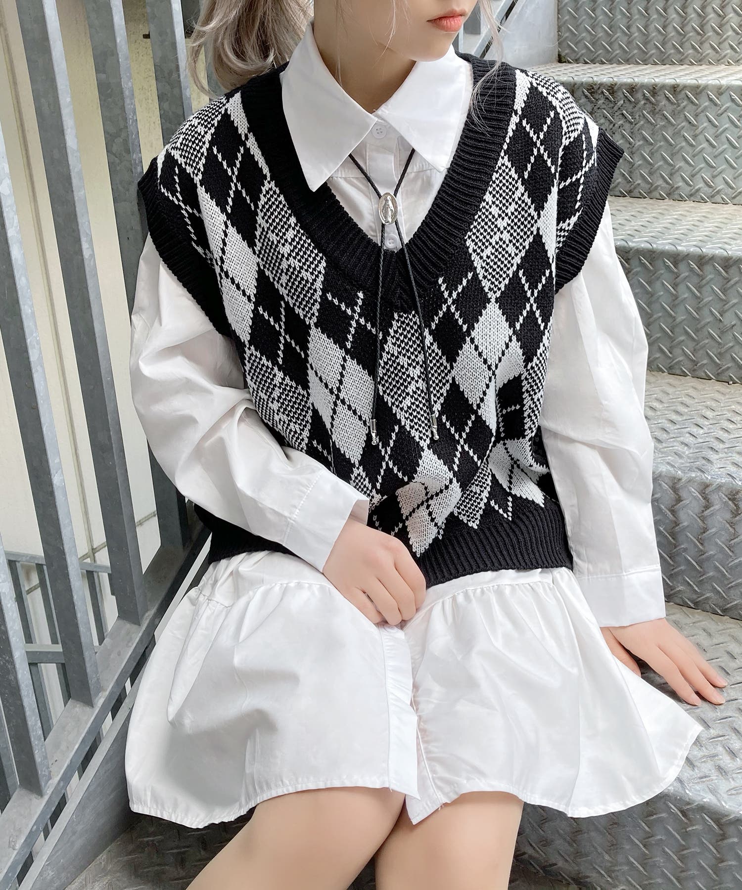 アーガイル　サマーニット　ヴィンテージ 楽天市場】SAVOY CLOTHING Argyle Pullover Summer Knit
