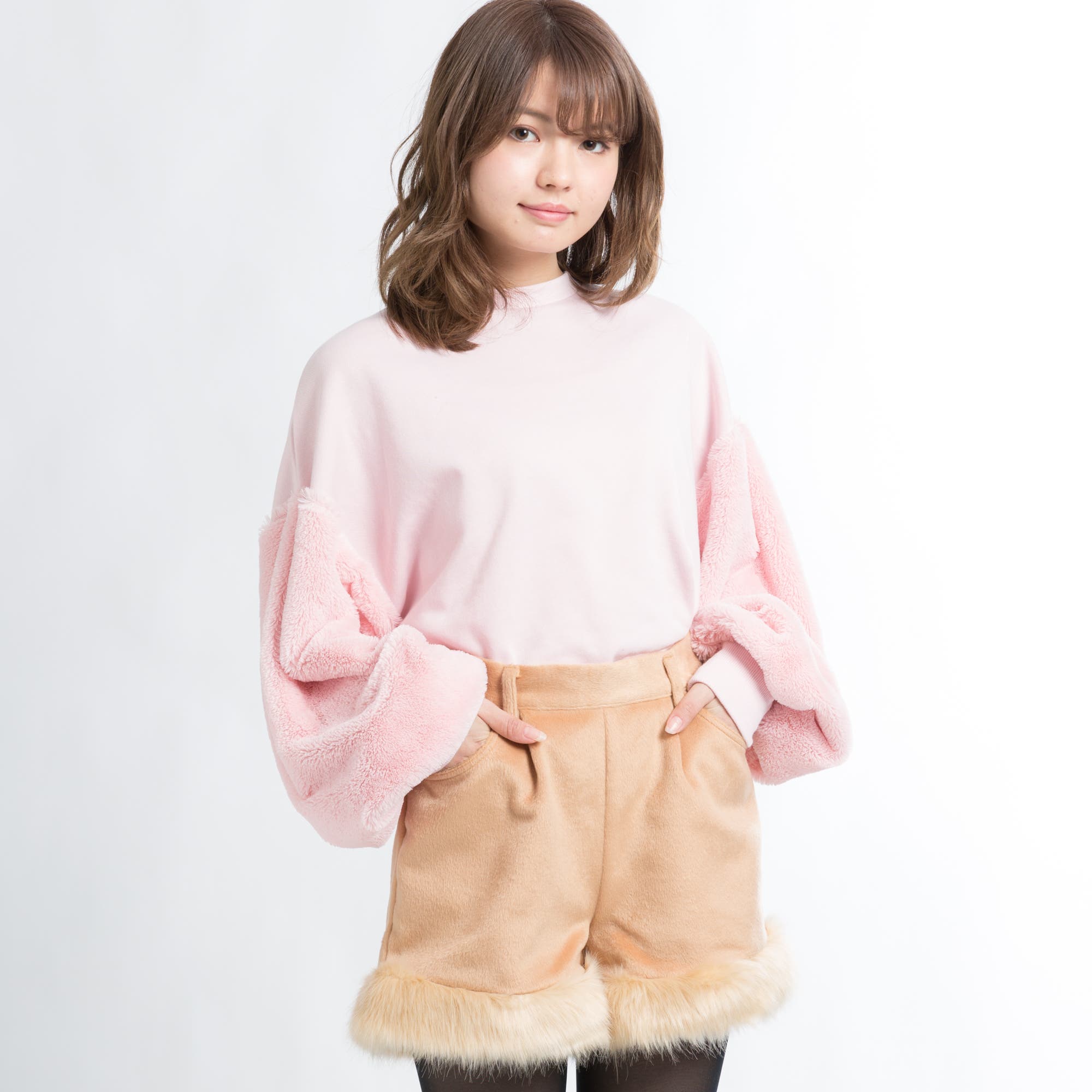 【値下げ】シェリエ　SpringセンターラインキュロットMサイズ　ベージュ 1_3.jpg
