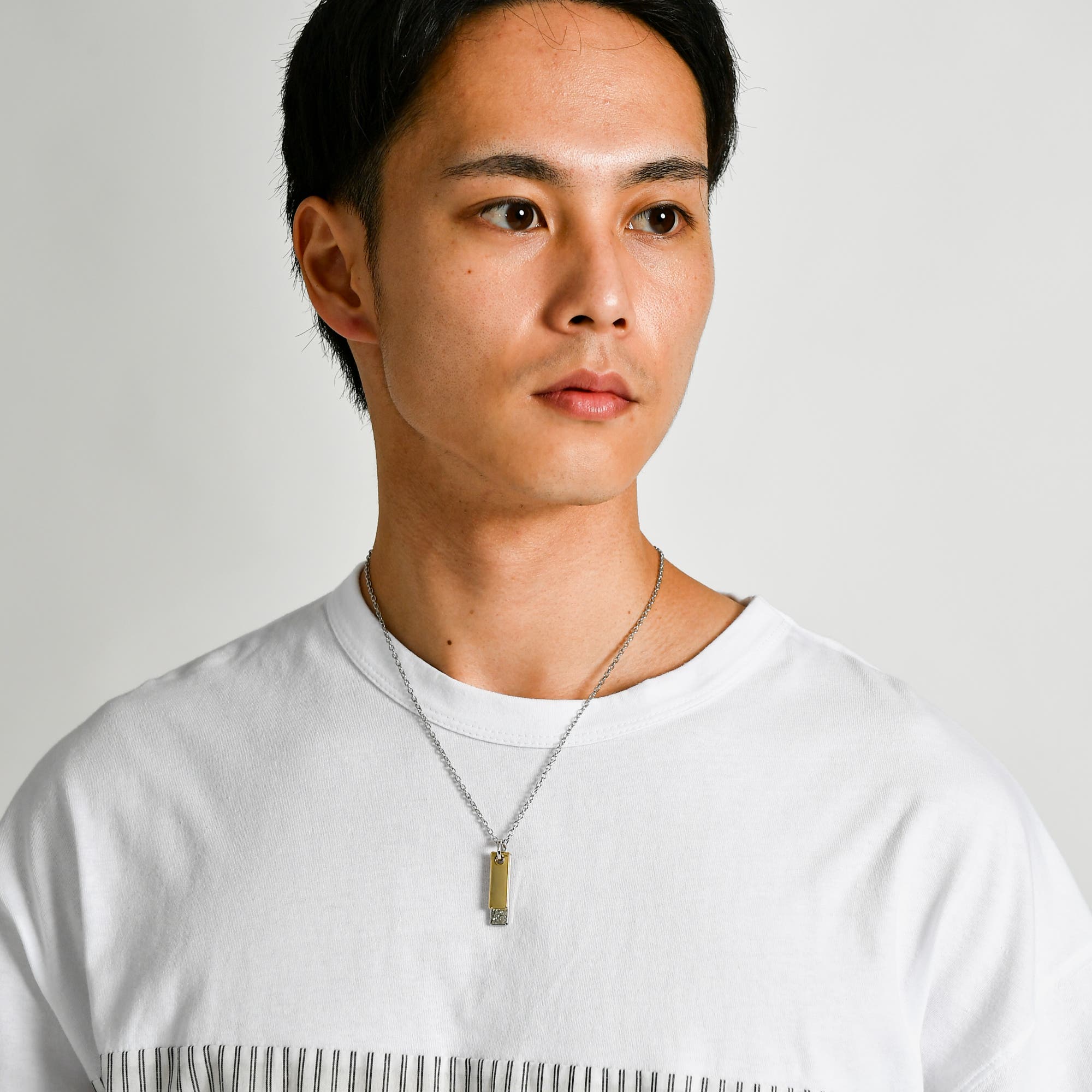 ダブルプレートネックレス MO17AU09-MG0007[品番：WG010024090]｜WEGO
