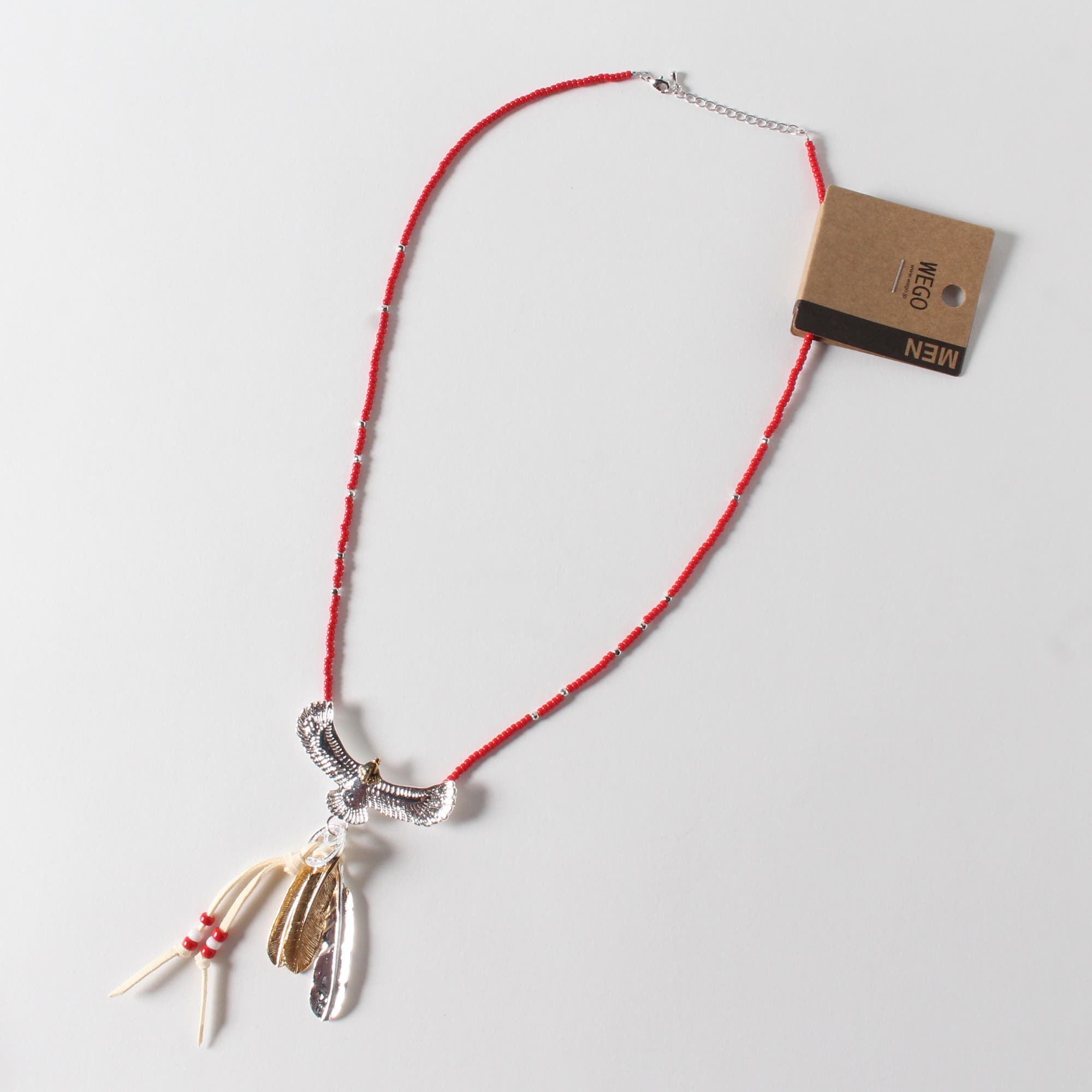イーグルフェザービーズネックレス MO17SM06-MG0003[品番：WG010021107 