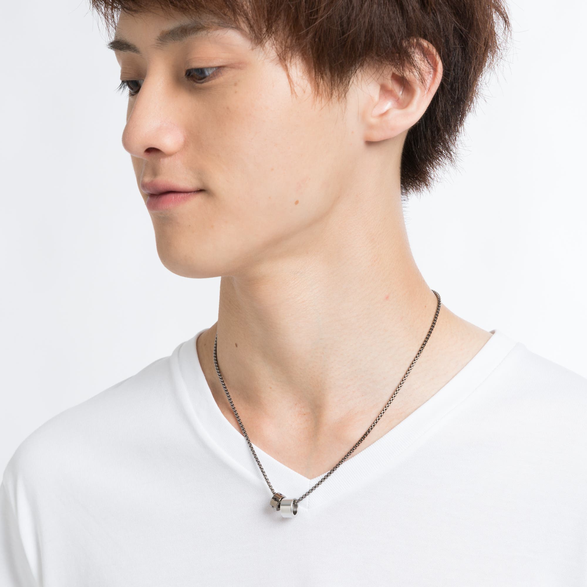 ダブルリングネックレス MO17SM08-MG0015[品番：WG010021994]｜WEGO