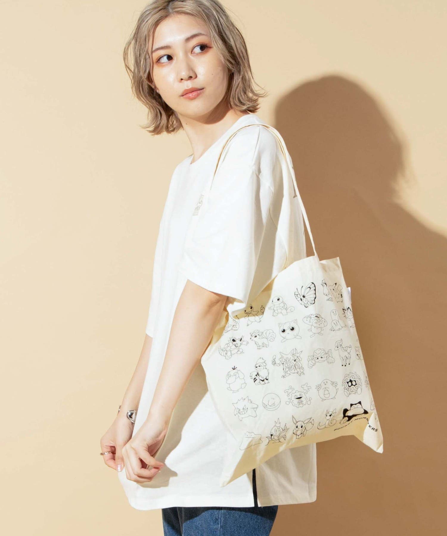 タグ付き　45R コットン 半袖　トートバッグ付き　セット　ロゴ　コットンニット タグ付き 45R コットン 半袖 トートバッグ付き セット ロゴ