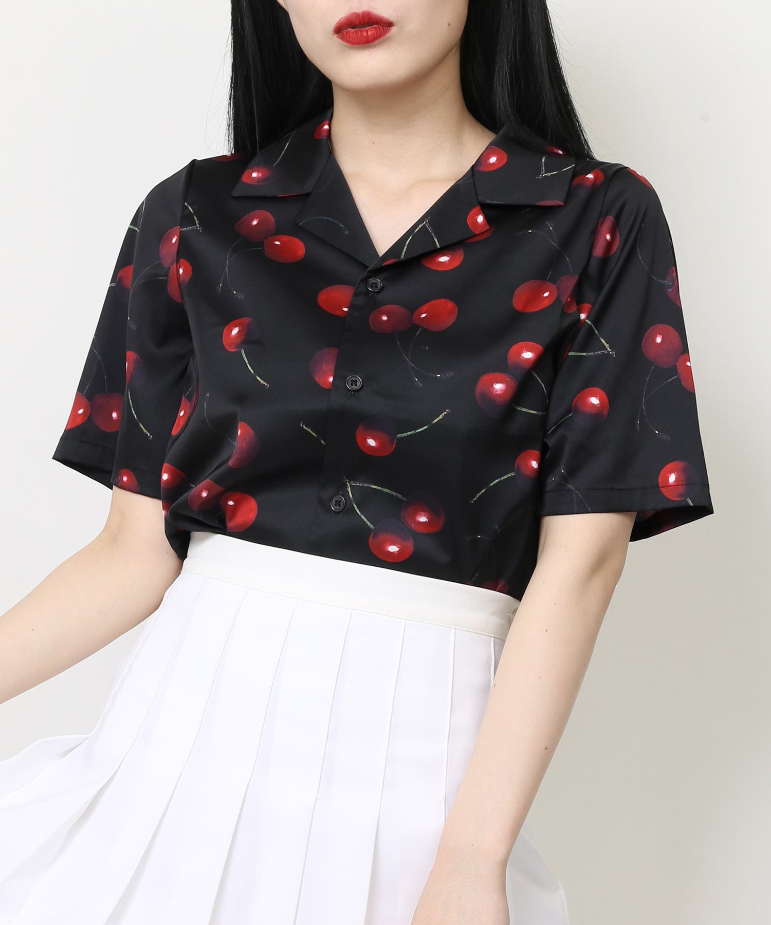 WC】チェリー柄シャツ[品番：WG010074714]｜WEGO【WOMEN】（ウィゴー
