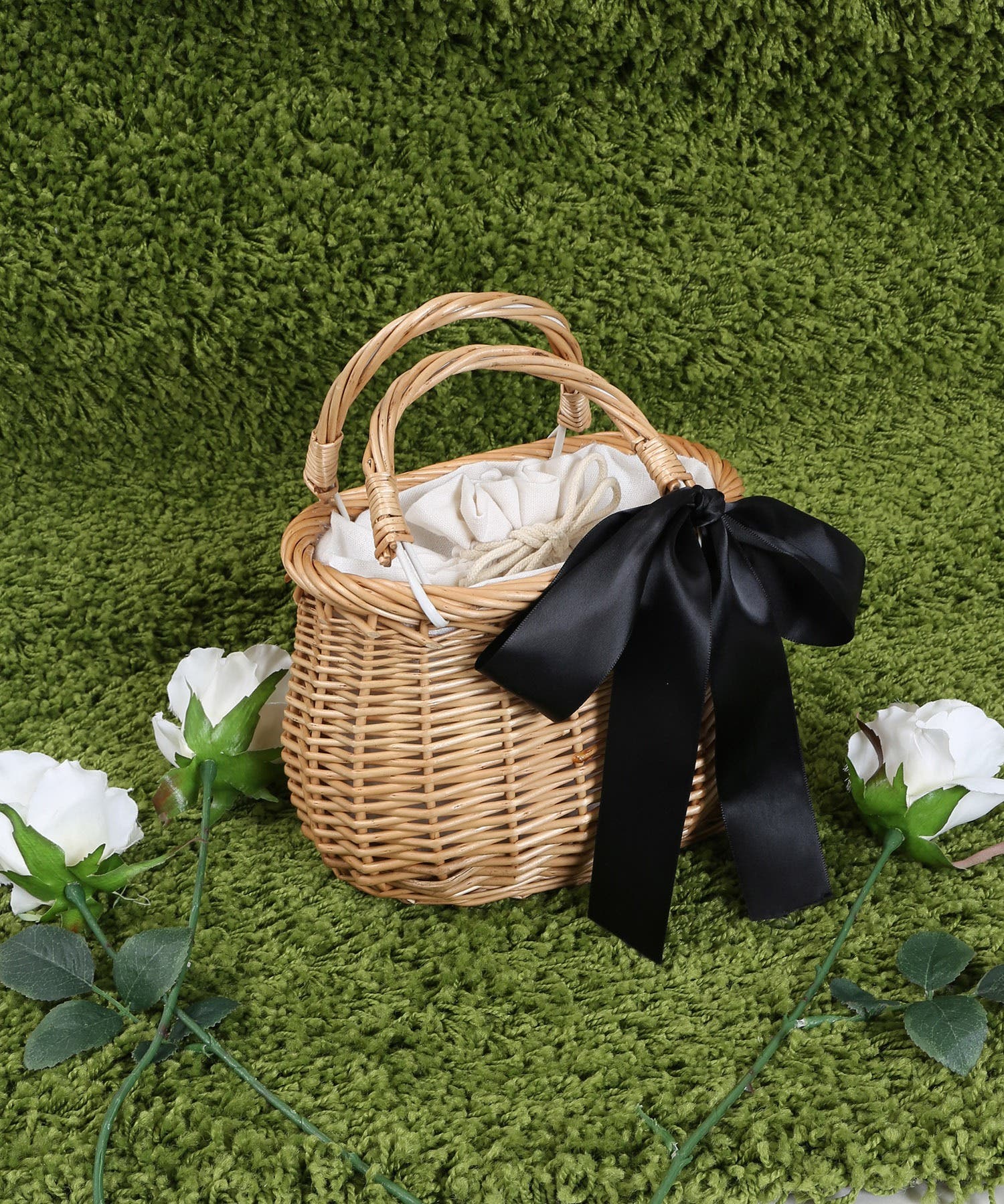 WC】リボン付きカゴバッグ[品番：WG010079206]｜WEGO【WOMEN