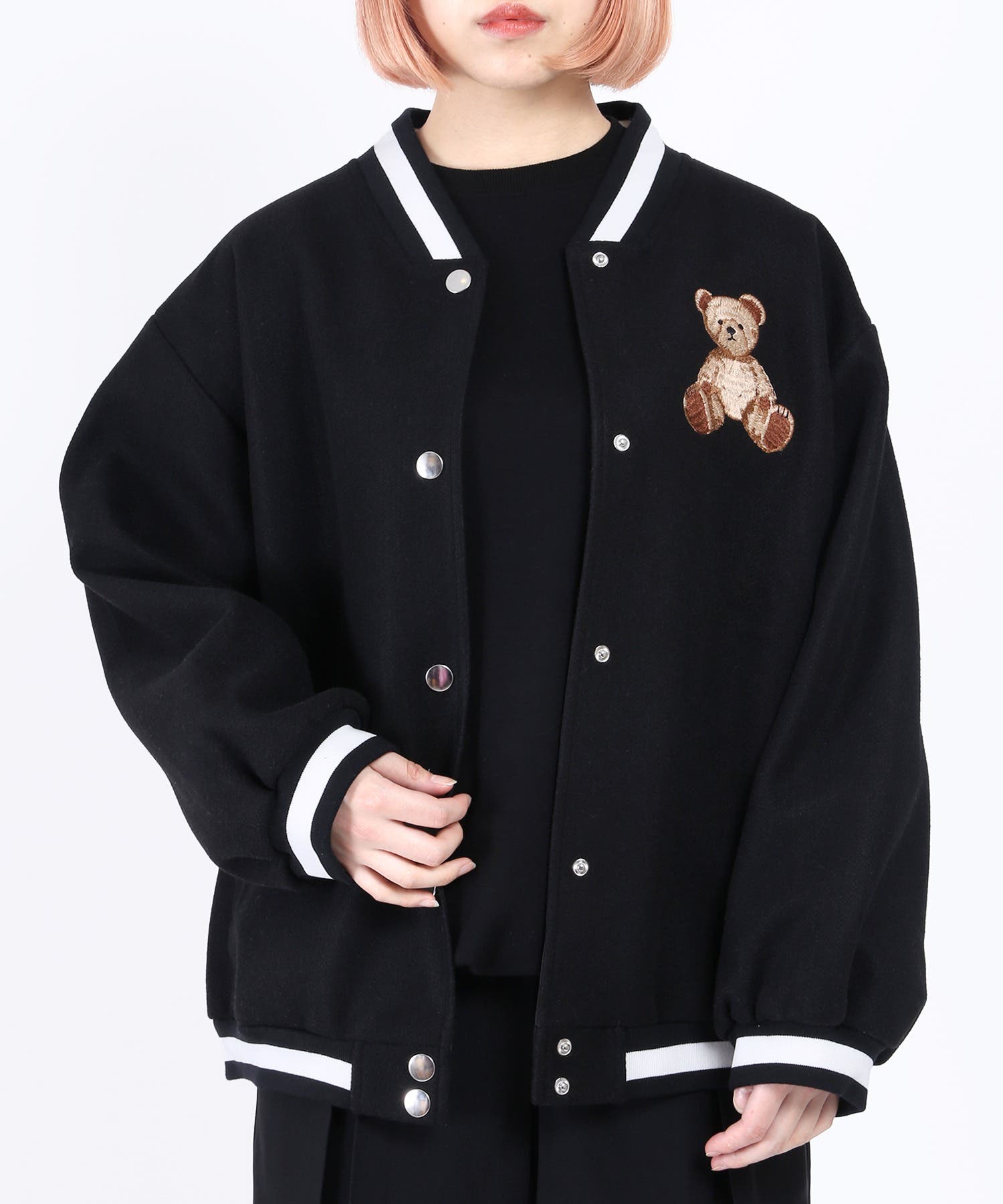 WC】クマ刺繍スタジャン[品番：WG010082317]｜WEGO【WOMEN】（ウィゴー