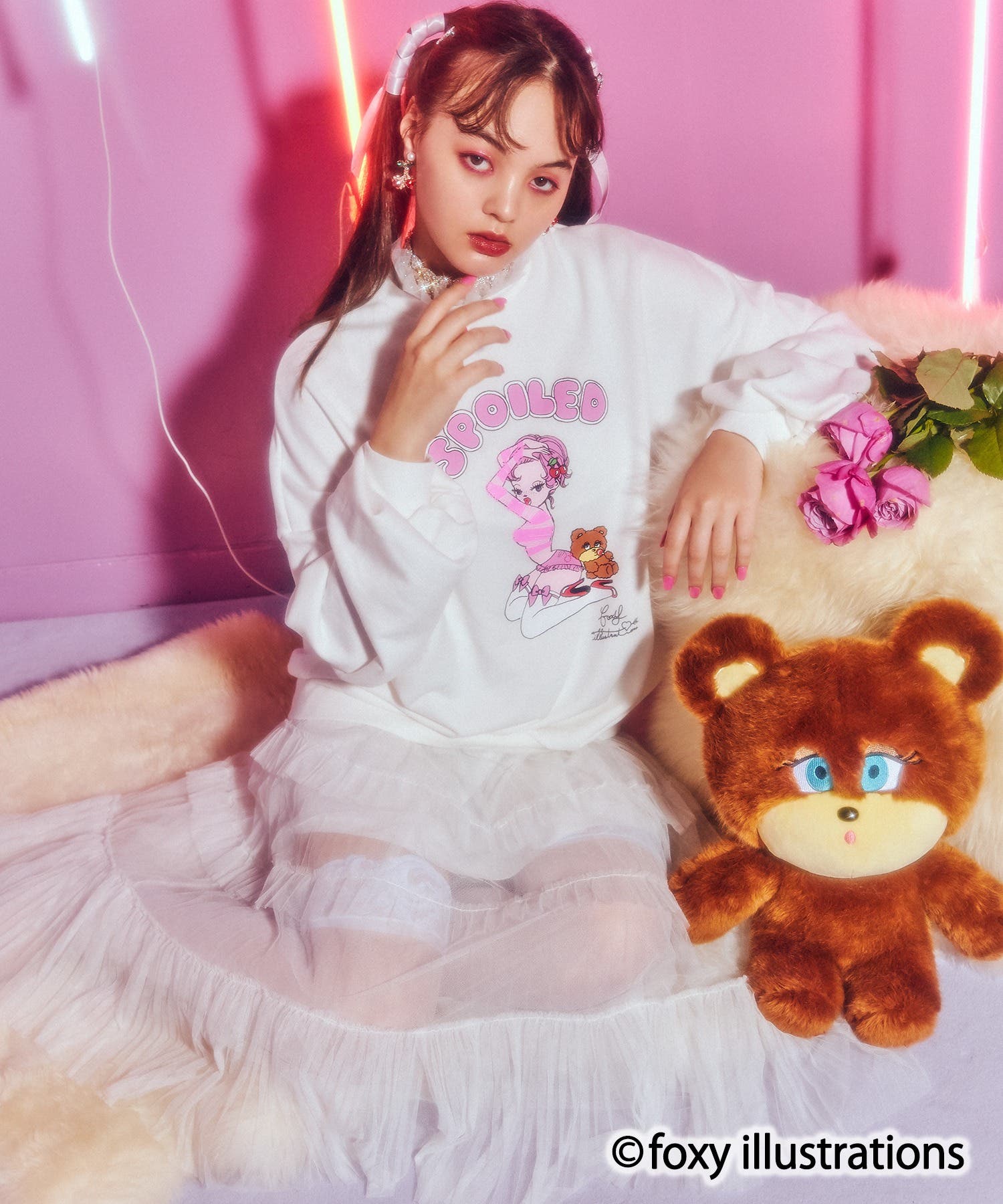 WC】【foxy illustrations WC】プリントスウェット[品番 WC】【foxy illustrations WC】プリントスウェット[品番
