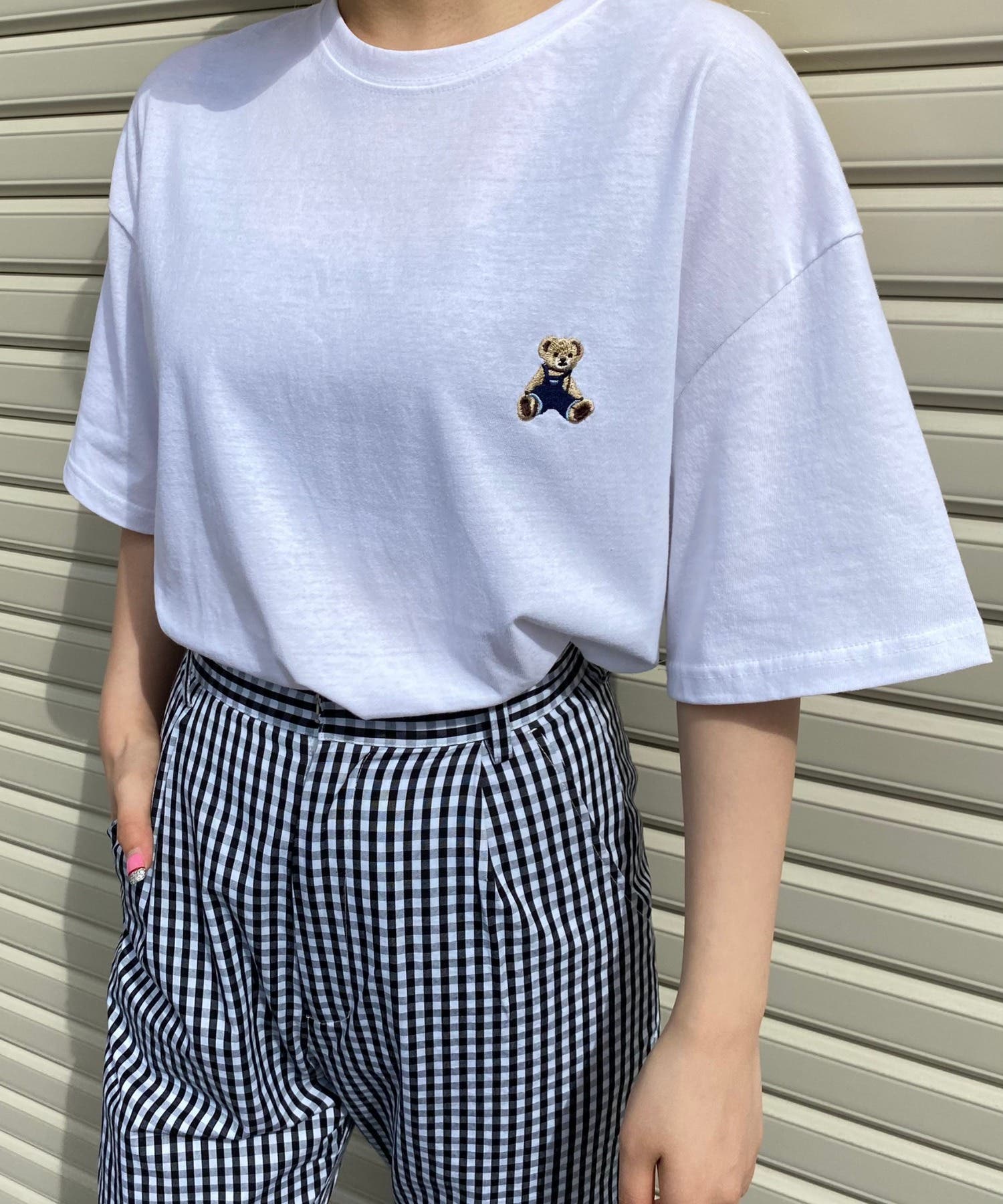 WC】クマ刺繍ビッグTシャツ[品番：WG010084637]｜WEGO【WOMEN