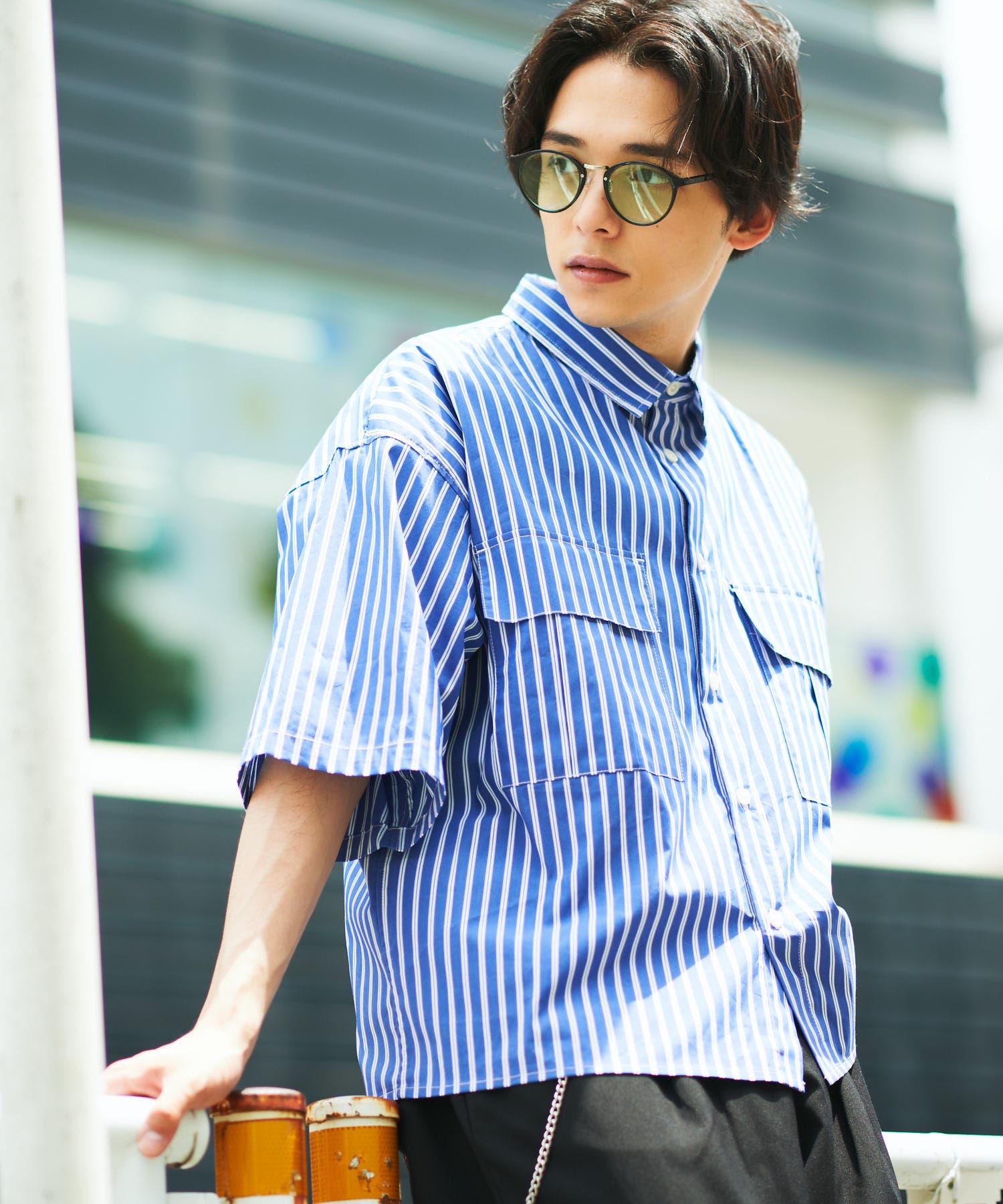 楽天市場】エクストララージ 半袖シャツ X-LARGE S/S STRIPE