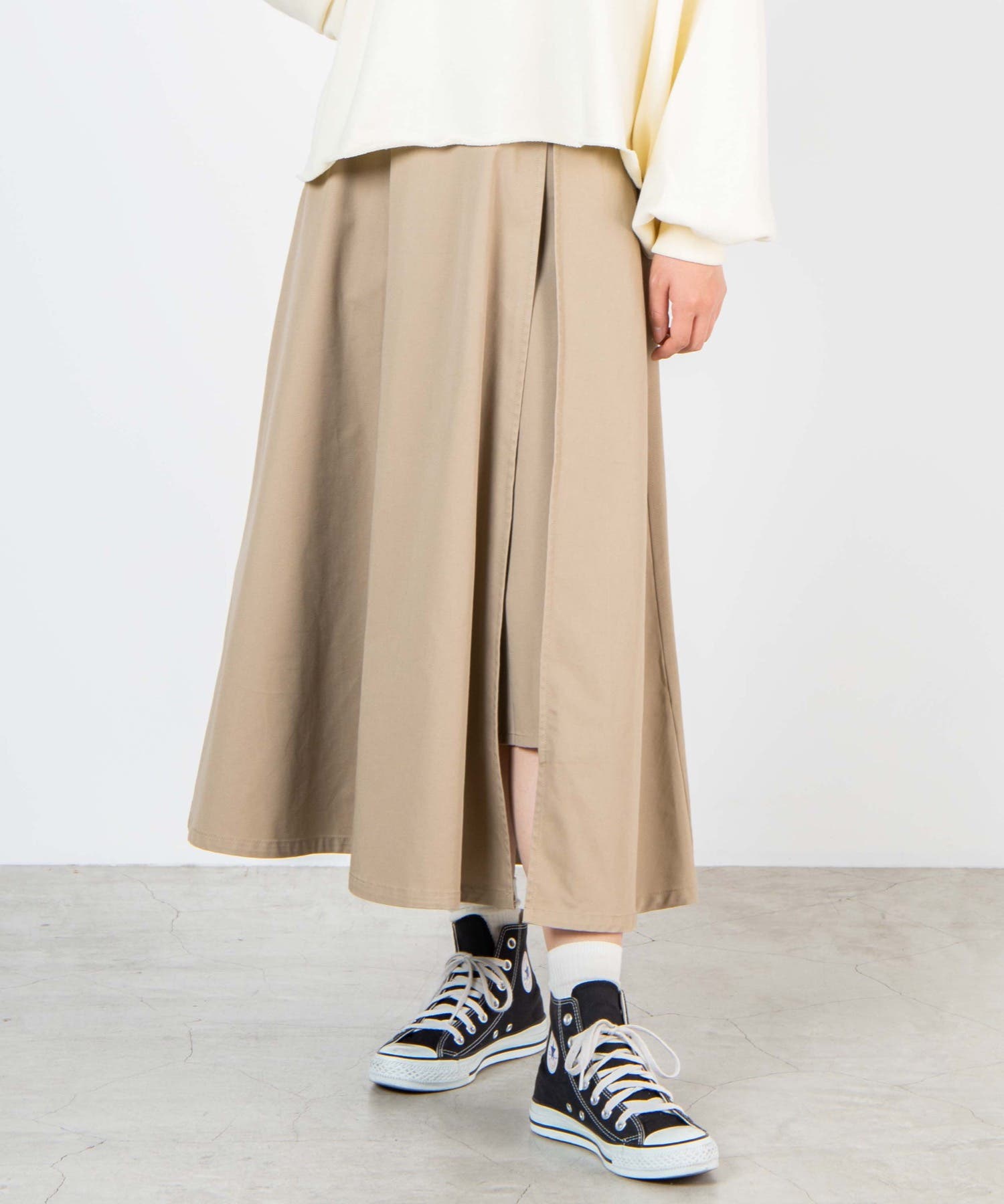 美品 エルメス 現行 22ss ラップスカート フリンジ レザー切替 ロング 美品 エルメス 現行 22ss ラップスカート フリンジ レザー切替 ロング