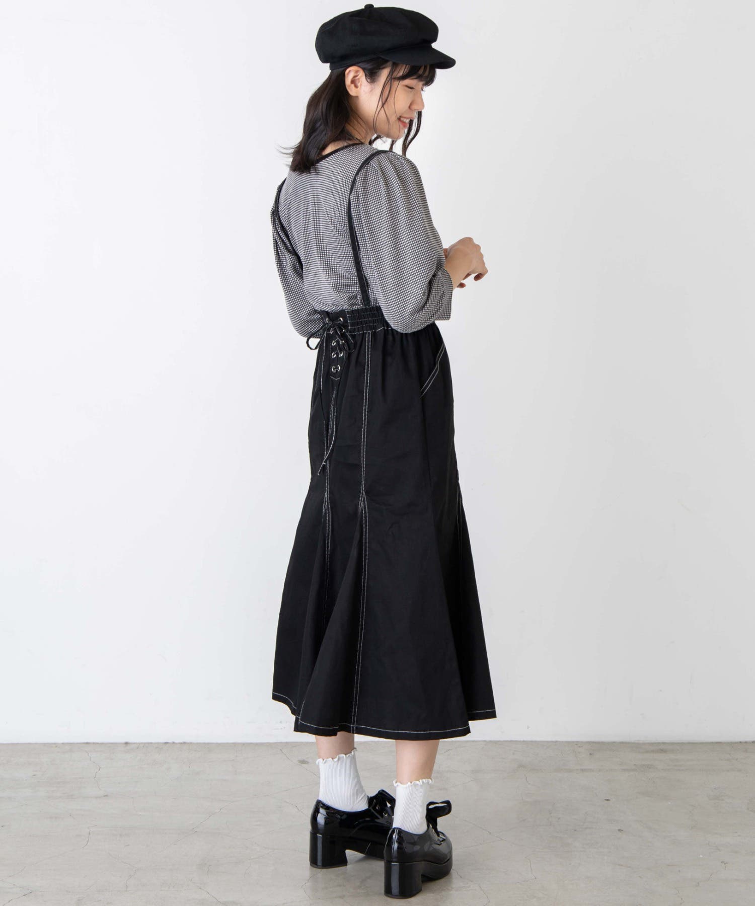 サス付きレースアップスカート[品番：WG010081729]｜WEGO【WOMEN
