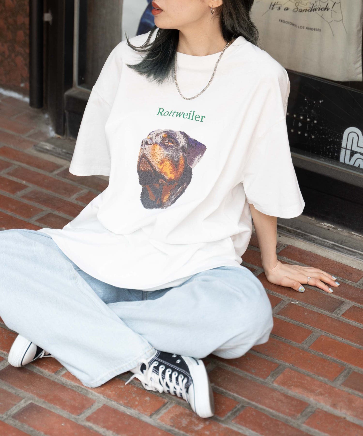 アニマルプリントBIGTシャツ レディース 夏[品番：WG010084601