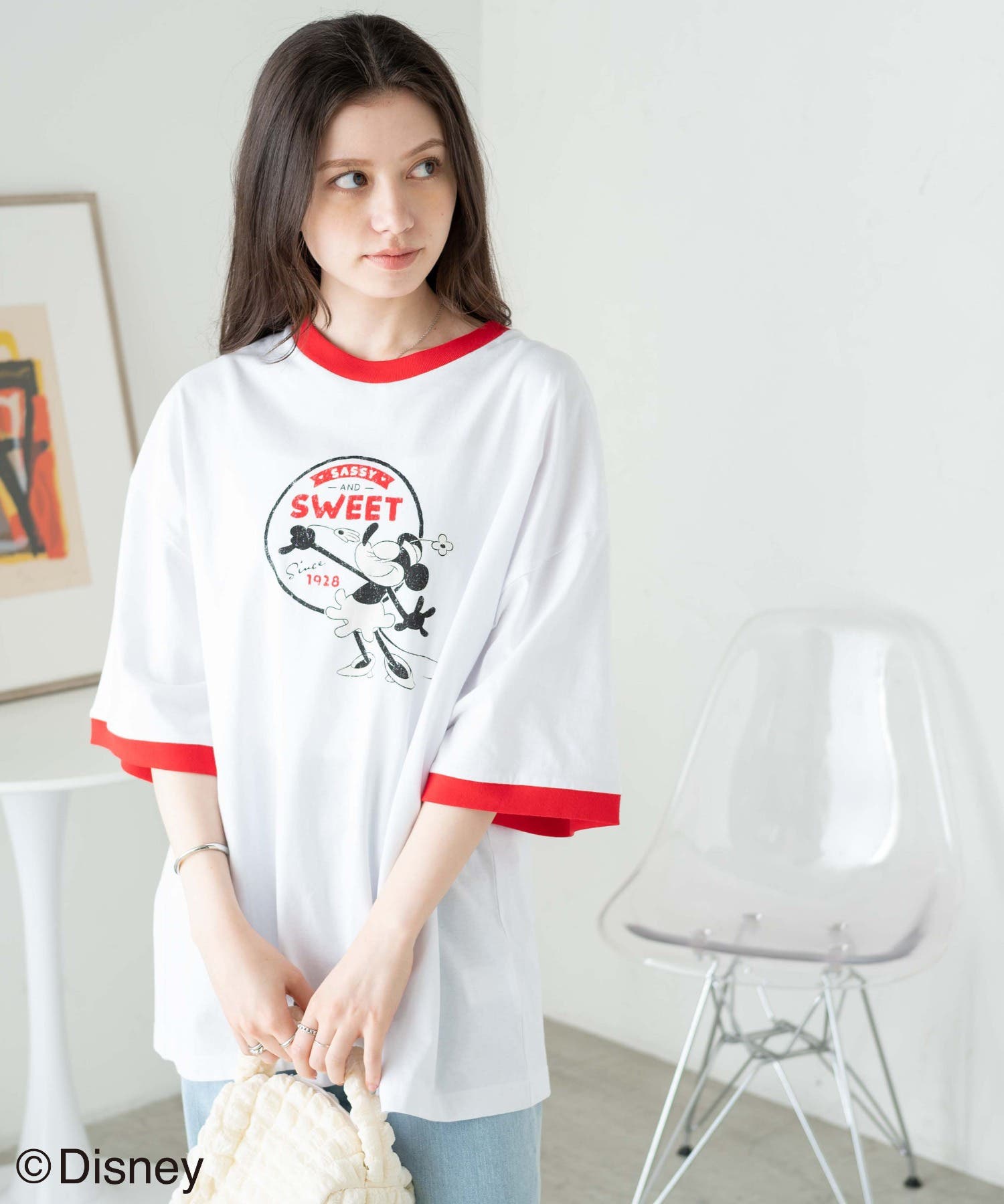 別注DisneyリンガーTシャツ メンズ レディース[品番
