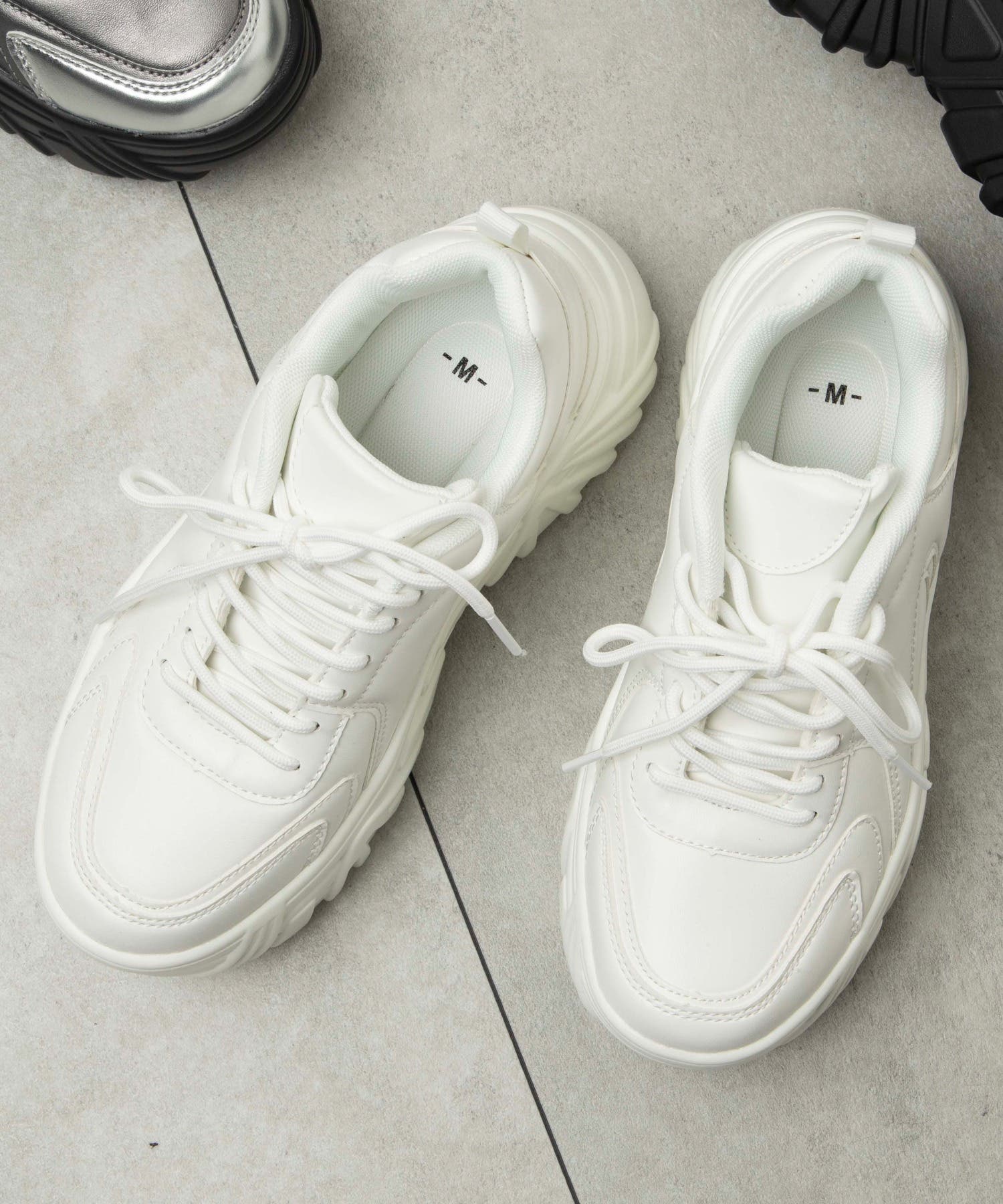 ボリュームレースアップスニーカー[品番：WG010092074]｜WEGO