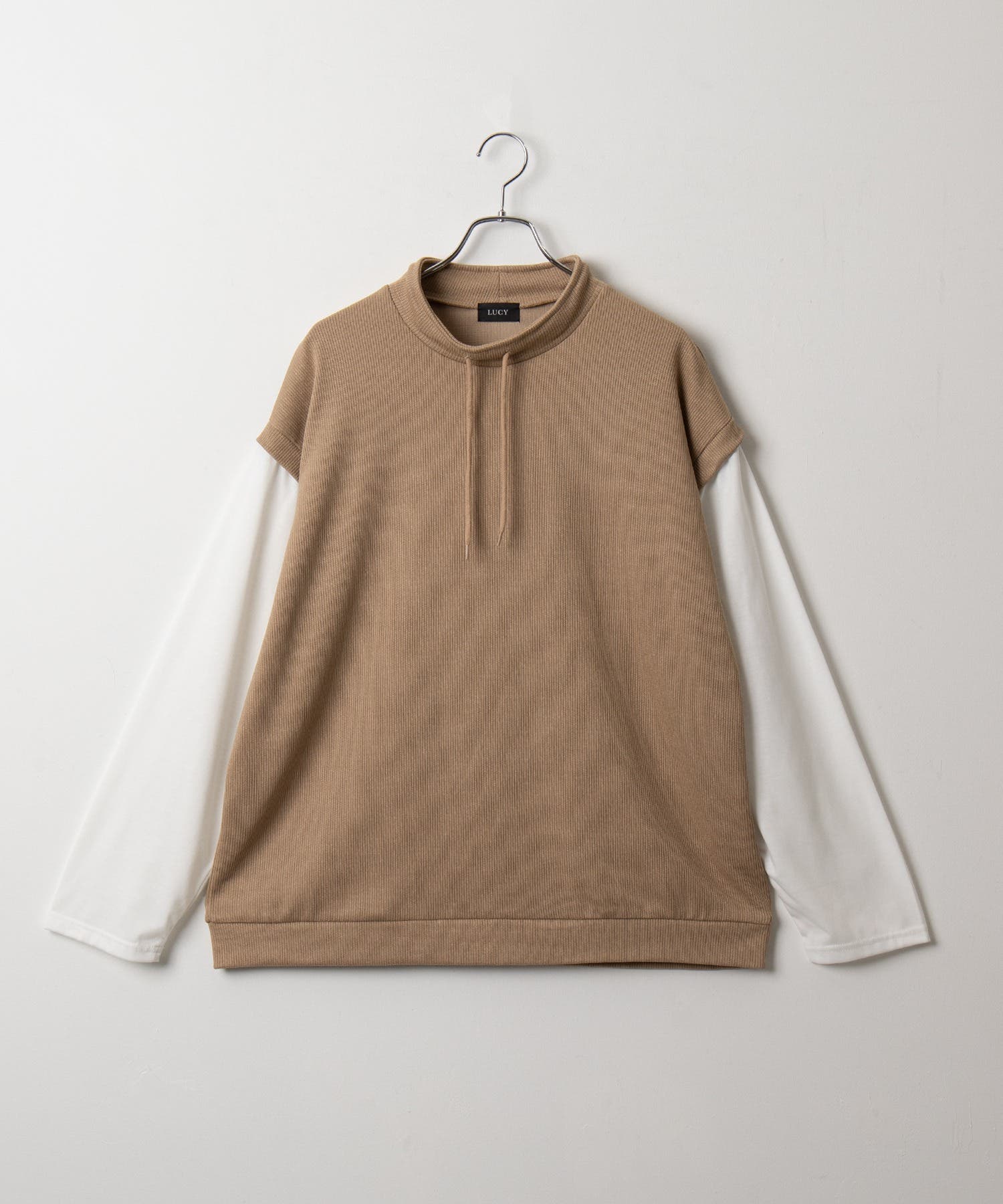 フェイクレイヤードモックネックベストT(LS)[品番：WG010092294]｜WEGO