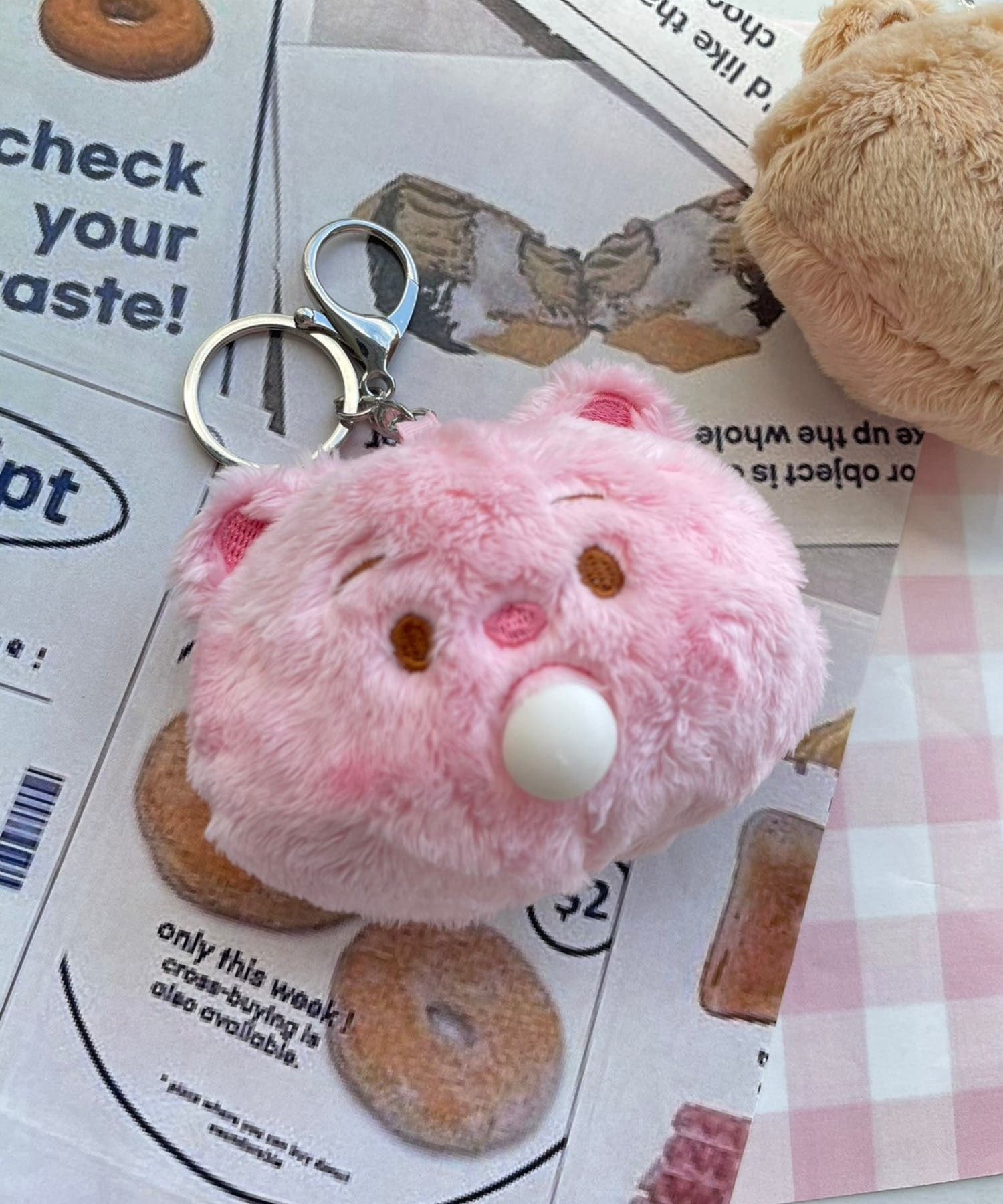 ぷくぷくベアぬいぐるみキーホルダー[品番：WG010092304]｜WEGO【WOMEN