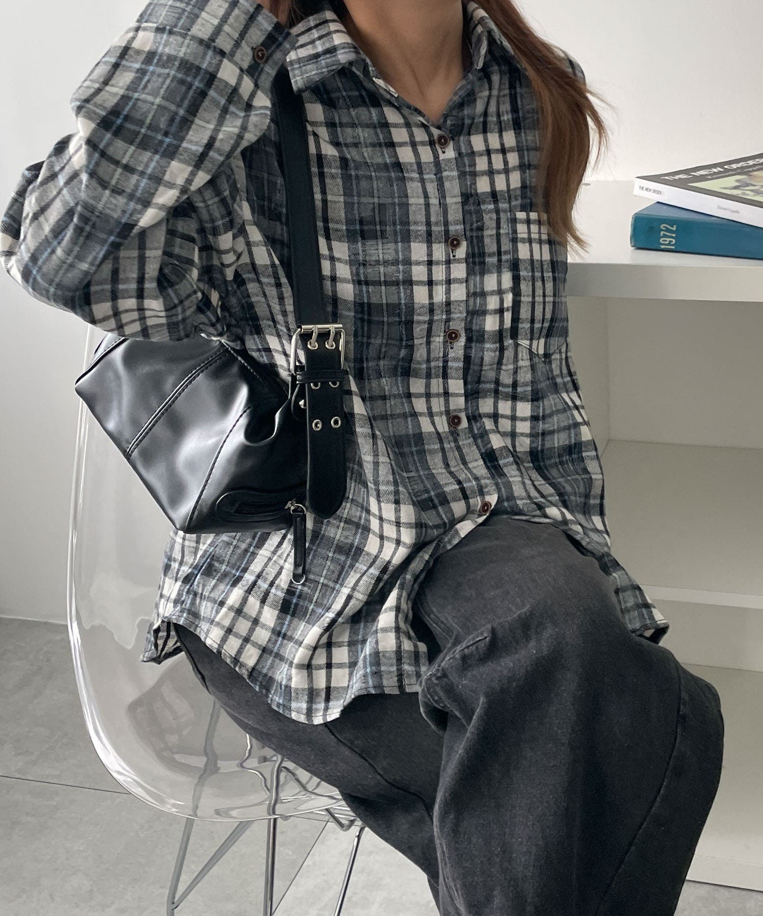 オーバーサイズチェックネルシャツ[品番：WG010092446]｜WEGO