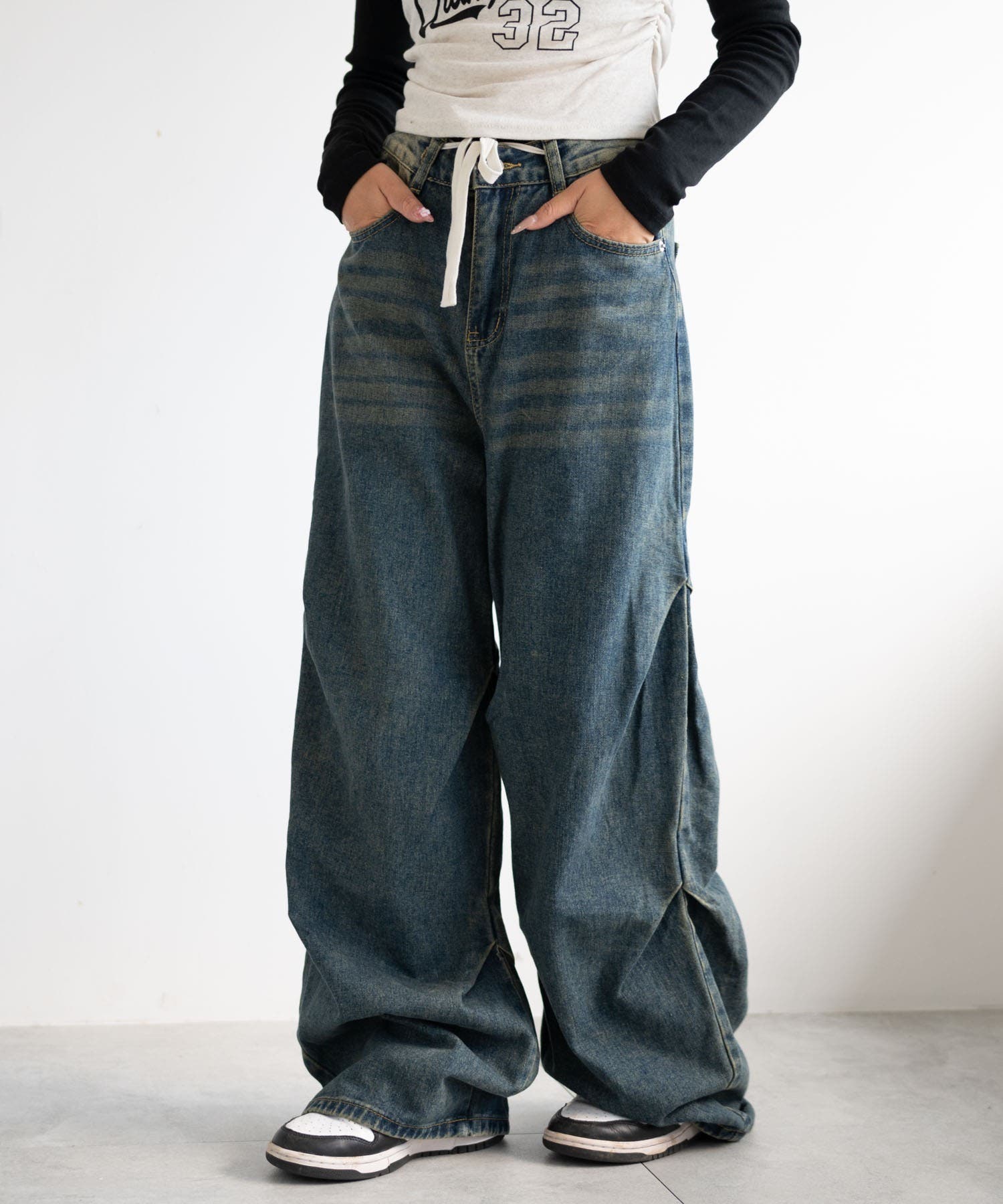 エルロデオ. ELRODEO ワイドデニムパンツ フレア エルロデオ. ELRODEO ワイドデニムパンツ フレア