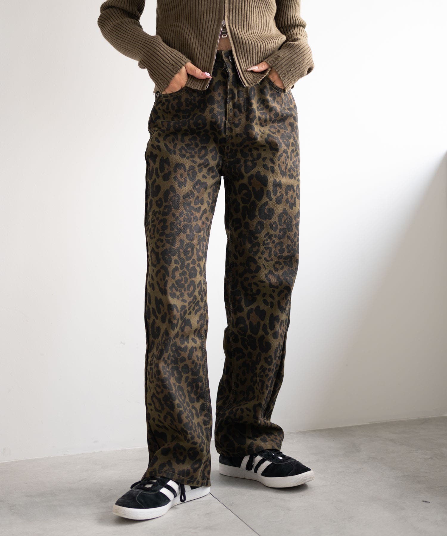 レオパードストレートパンツ[品番：WG010092464]｜WEGO【WOMEN