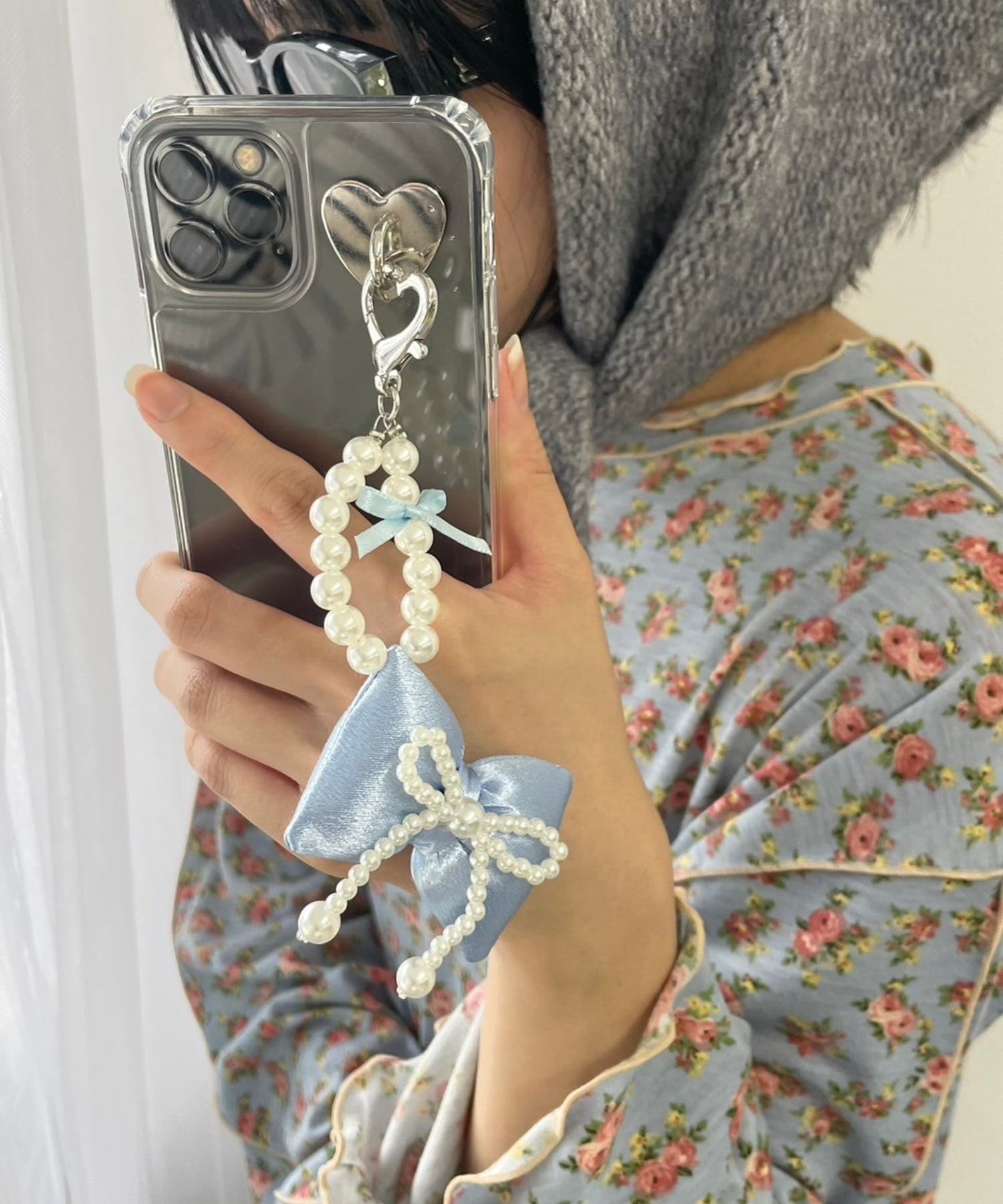 ダブルパールリボンキーホルダー[品番：WG010092555]｜WEGO【WOMEN