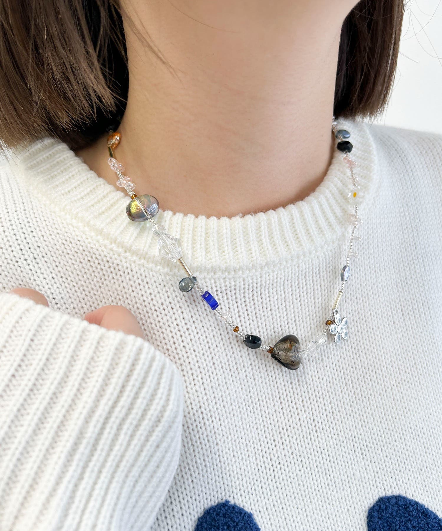Lミックスモチーフビーズネックレス[品番：WG010092786]｜WEGO【WOMEN