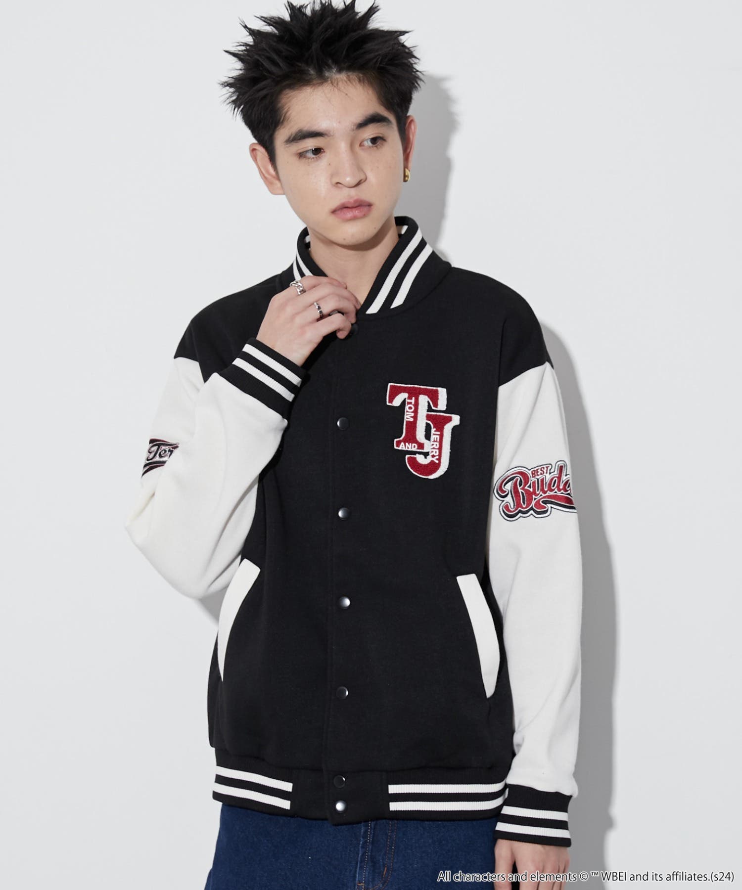 TOMandJERRYスウェットスタジャン[品番：WG010092932]｜WEGO【MEN