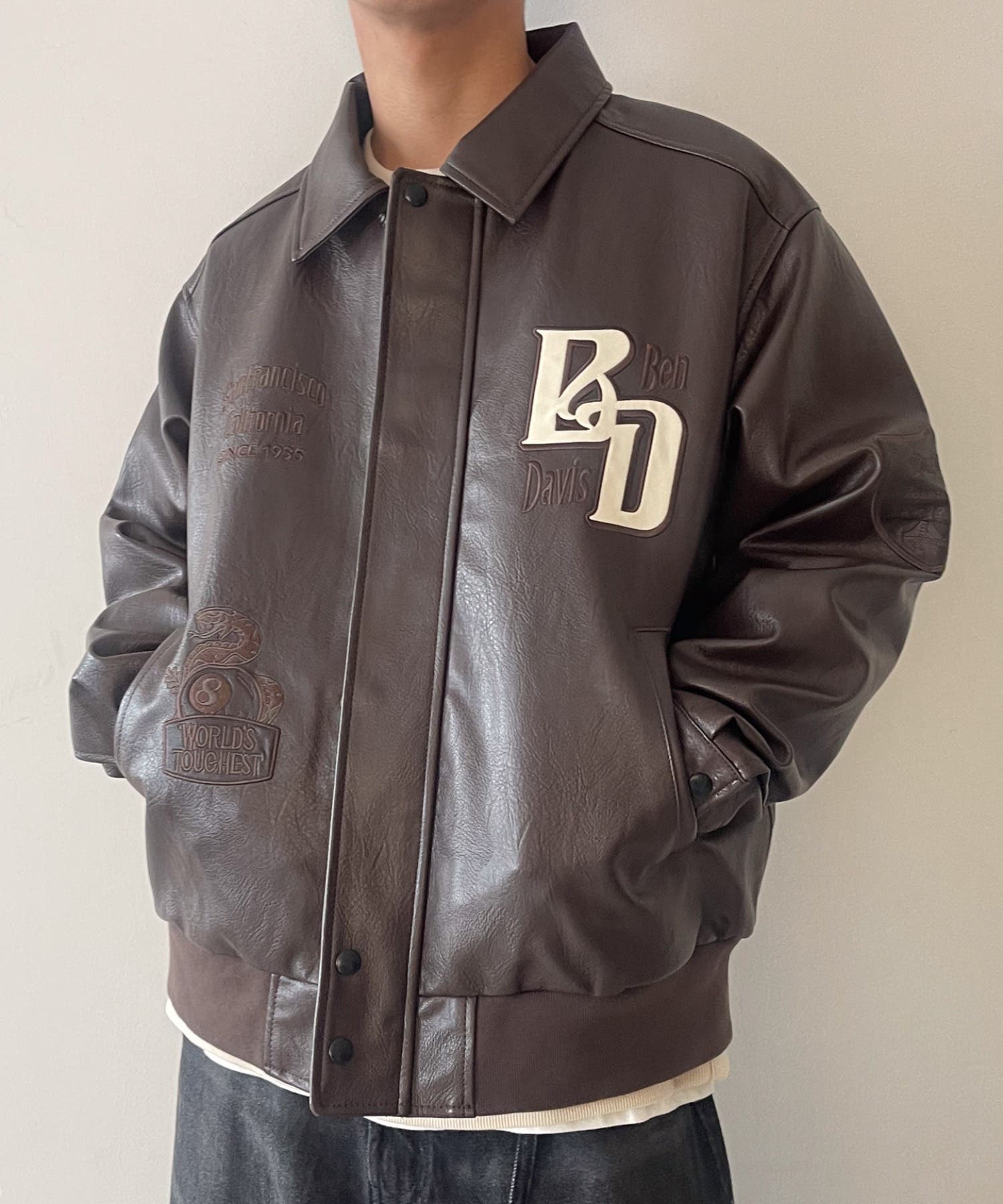 BENDAVISグラフィックレザージャケット[品番：WG010093213]｜WEGO【MEN