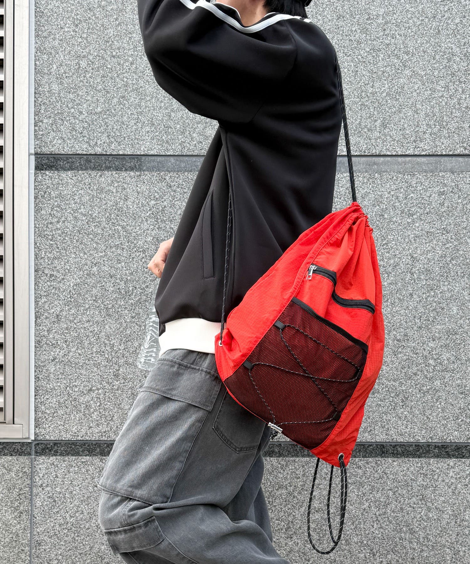 コードデザインナップサック[品番：WG010093384]｜WEGO【MEN