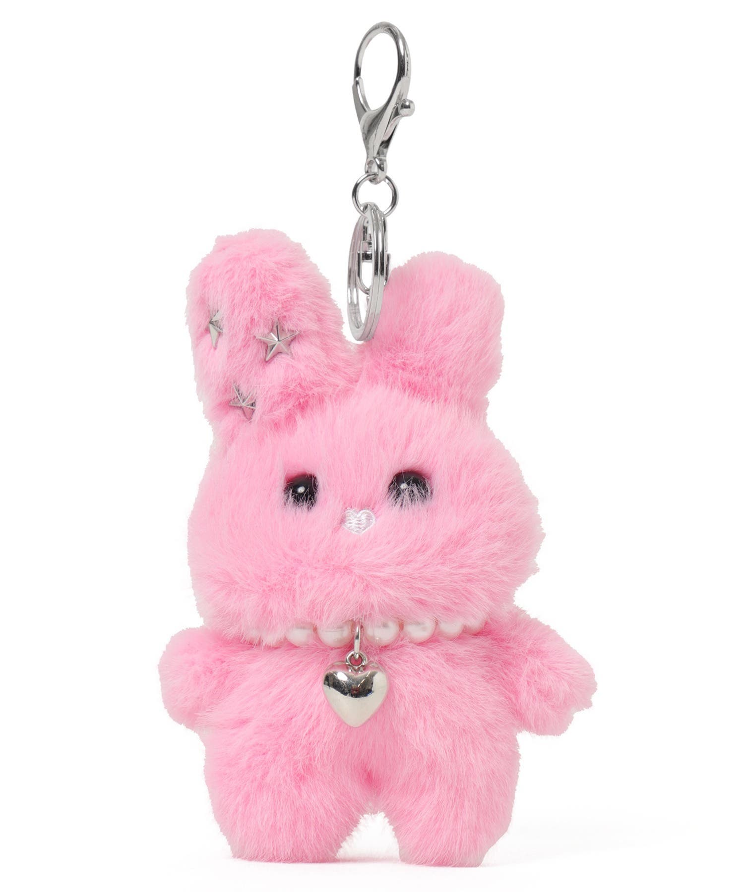 ぬいぐるみキーホルダー 小型 ピンク髪 スターラビットぬいぐるみキーホルダー[品番：WG010093416