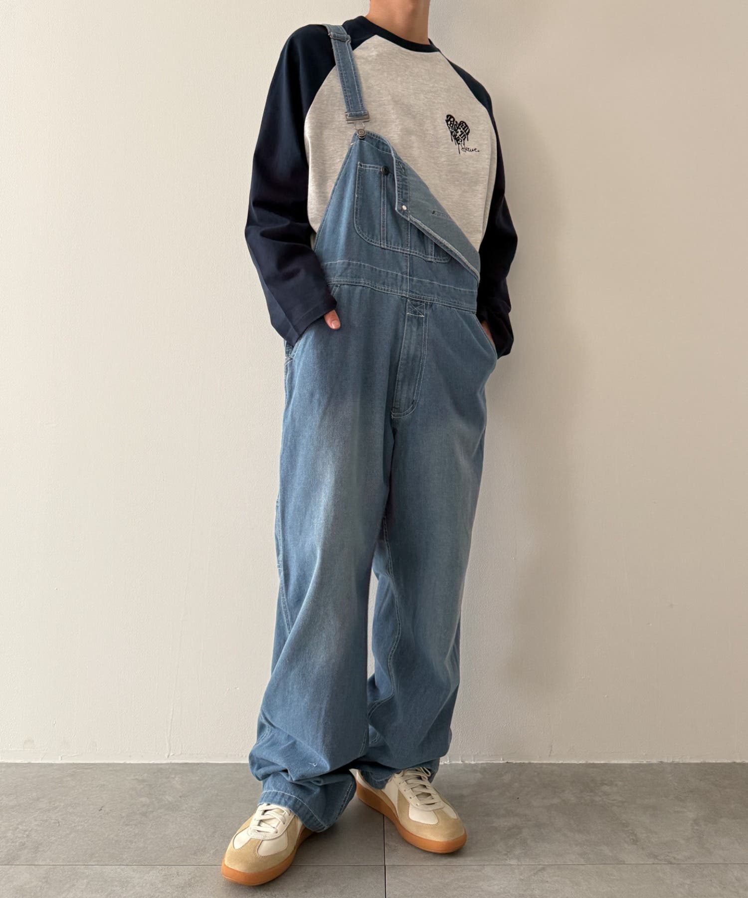 weirdo ネイビー　M オーバーオール weirdo ネイビーM オーバーオール