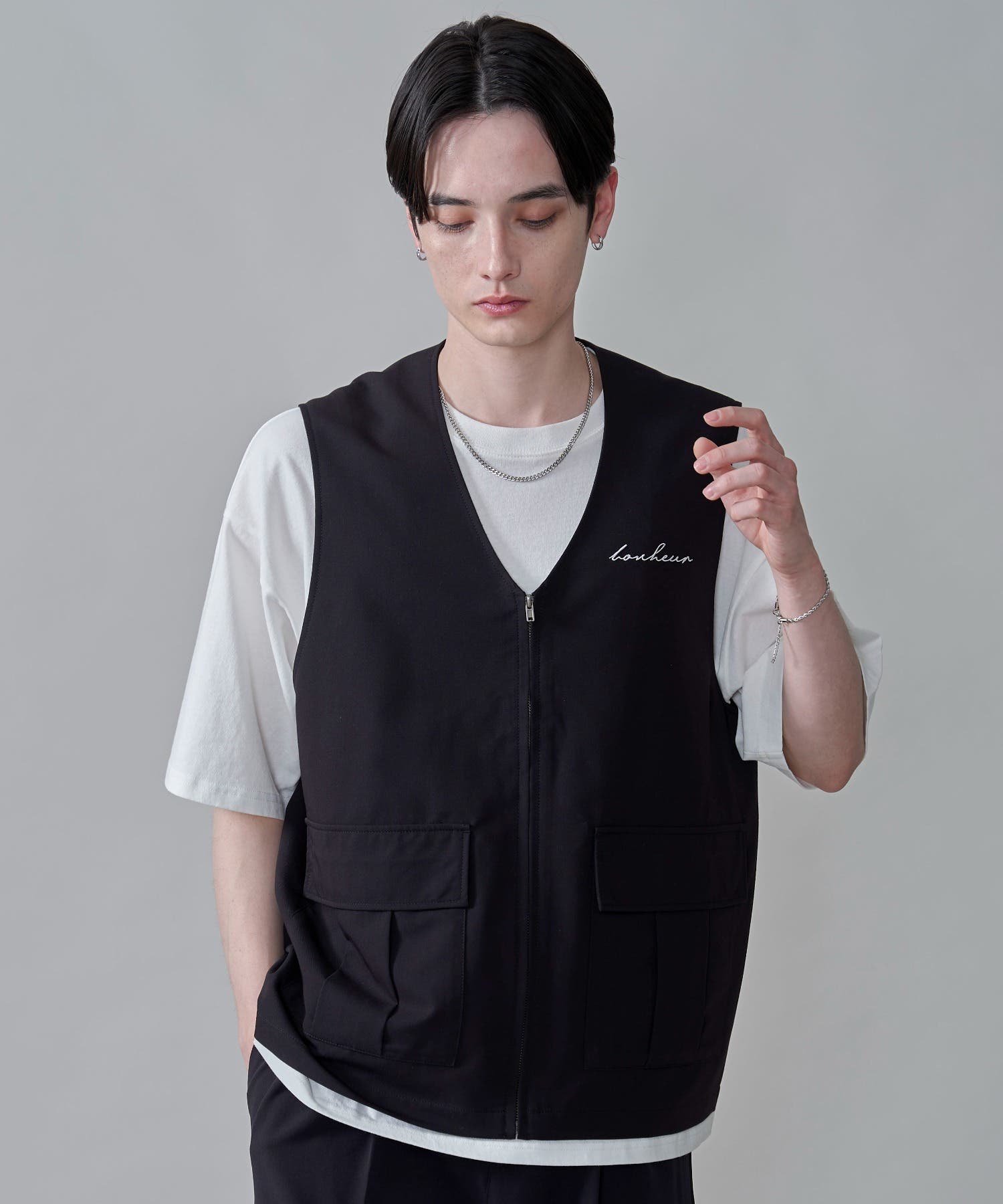 TRポケットZIPベスト[品番：WG010093926]｜WEGO【MEN