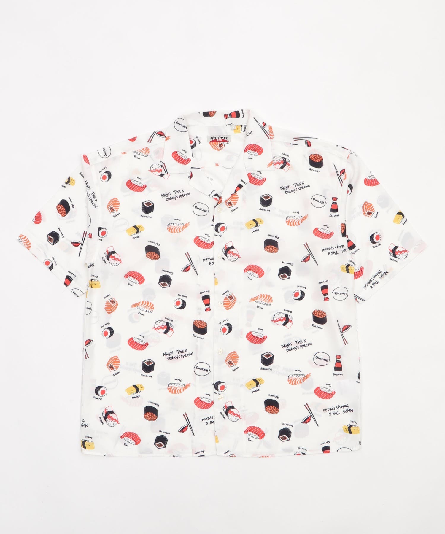寿司柄シルクタッチシャツ(SS)[品番：WG010094860]｜WEGO【MEN