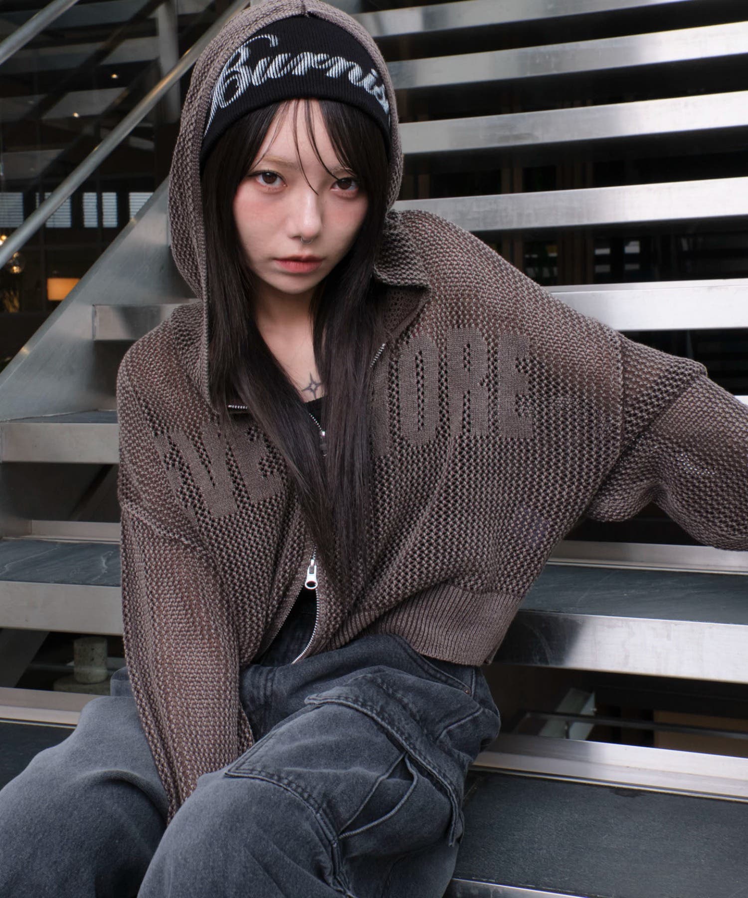 ヴィンテージウォッシュメッシュパーカー[品番：WG010095177]｜WEGO 