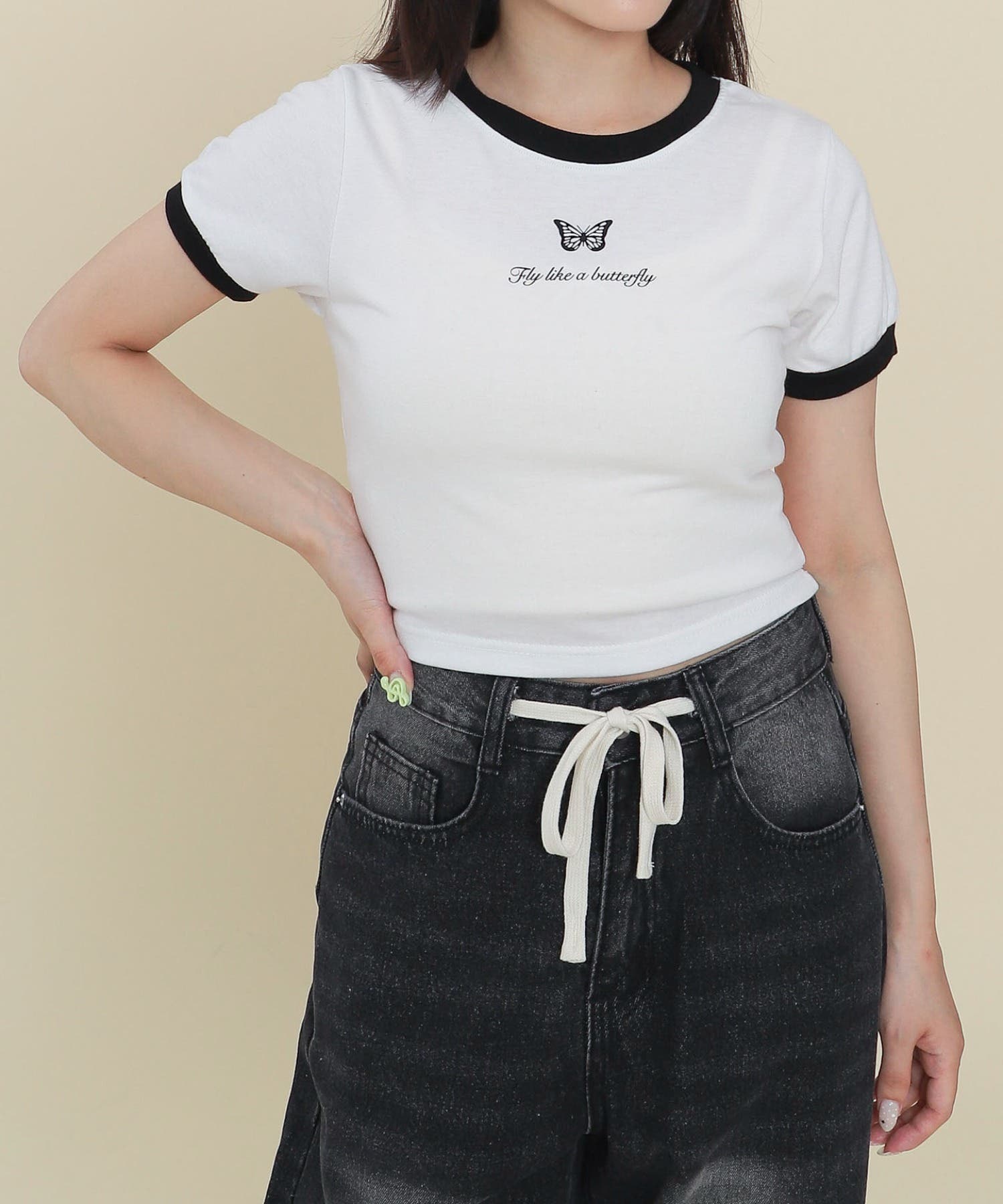 コンパクトバタフライリンガーT[品番：WG010095709]｜WEGO【WOMEN 
