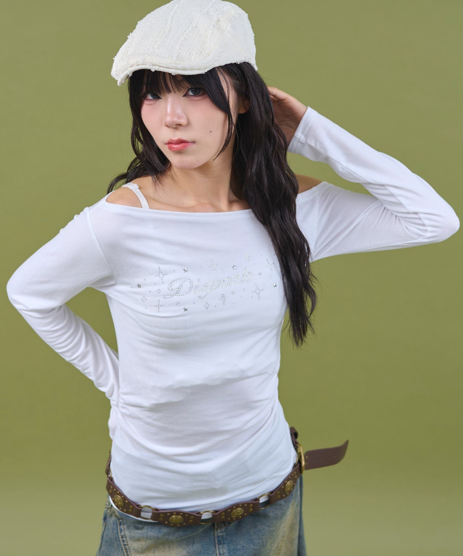 サイドギャザースタッズTOP[品番：WG010096275]｜WEGO【WOMEN 