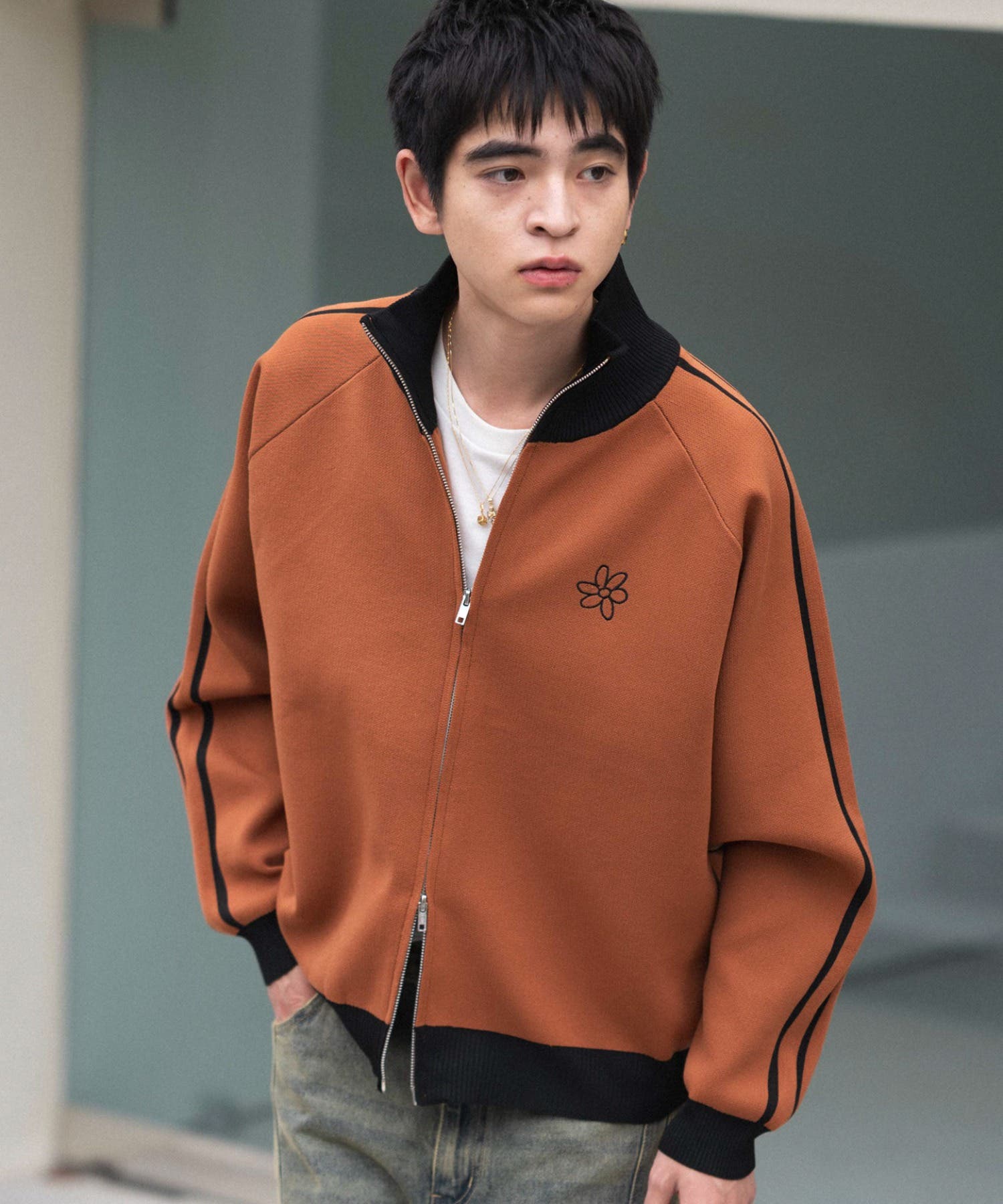 ライントラックニットジャケット[品番：WG010096573]｜WEGO【MEN 