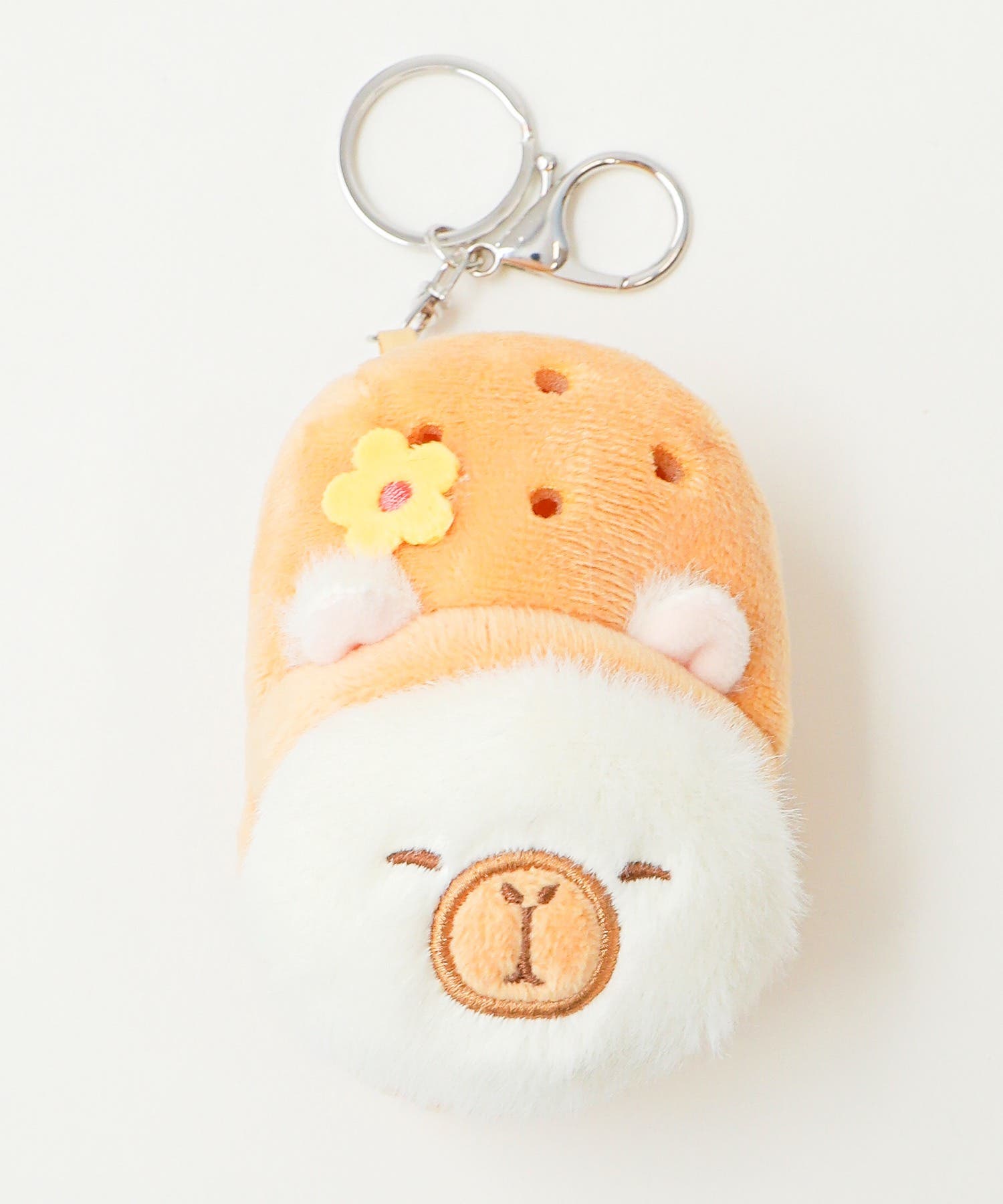 バラ売り可！Man☆ぬいぐるみキーホルダー＆非売品ハガキ☆ サンダルカピバラぬいぐるみキーホルダー[品番：WG010096808]｜WEGO