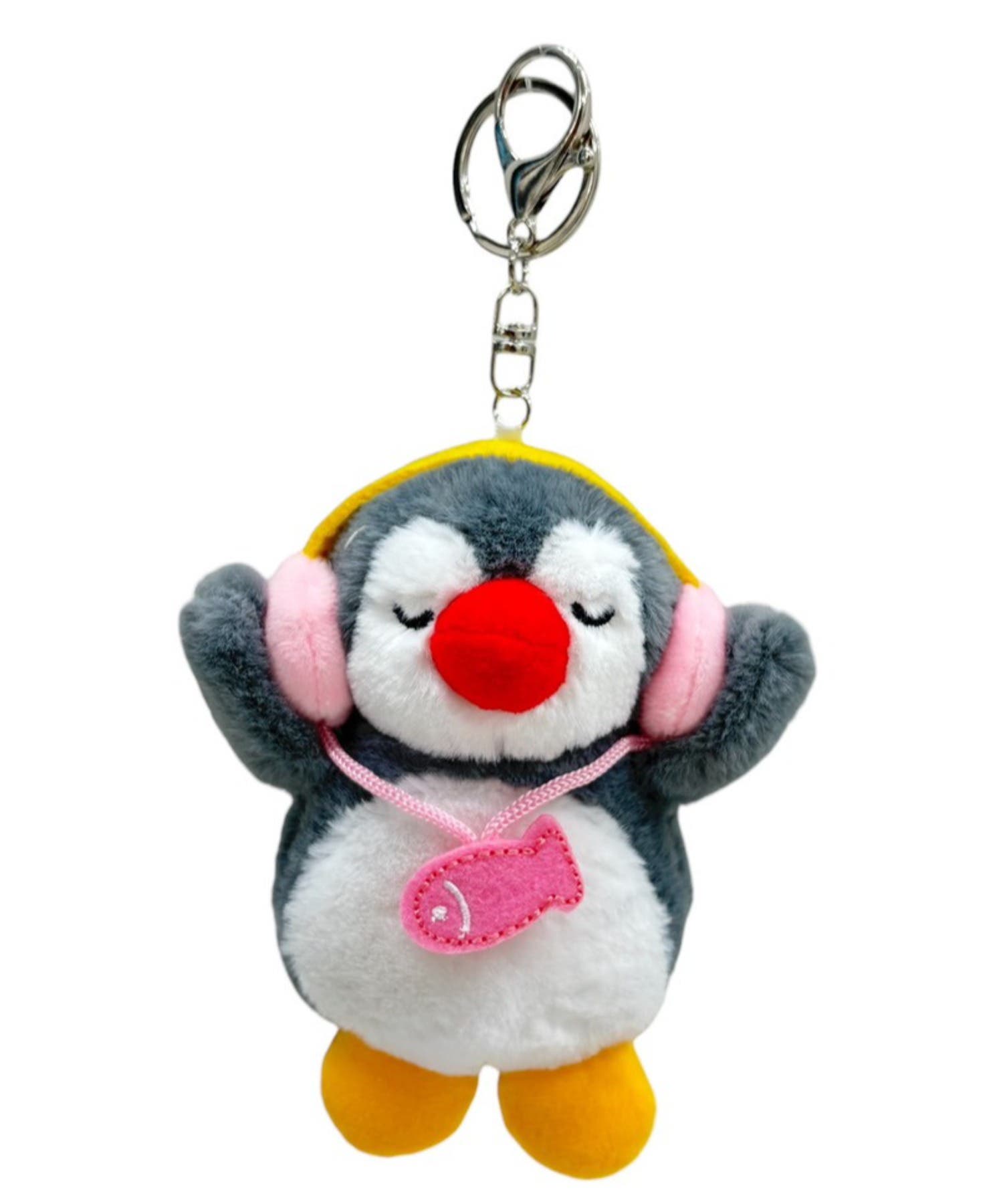 ヘッドホンペンギンぬいぐるみキーホルダー[品番：WG010097582]｜WEGO