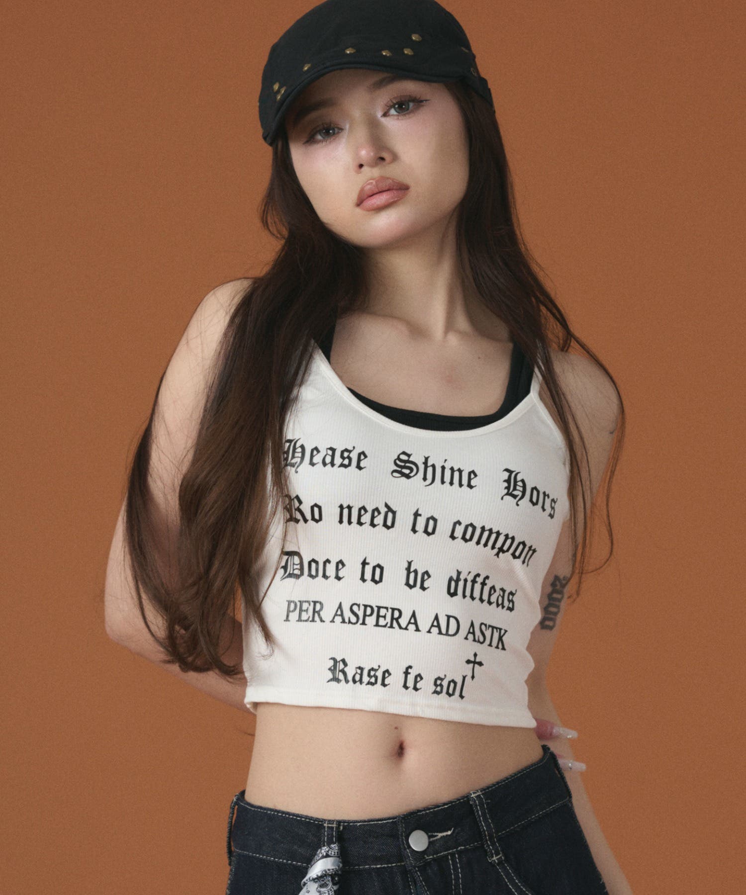 グランジロゴレイヤードキャミ[品番：WG010098170]｜WEGO【WOMEN 