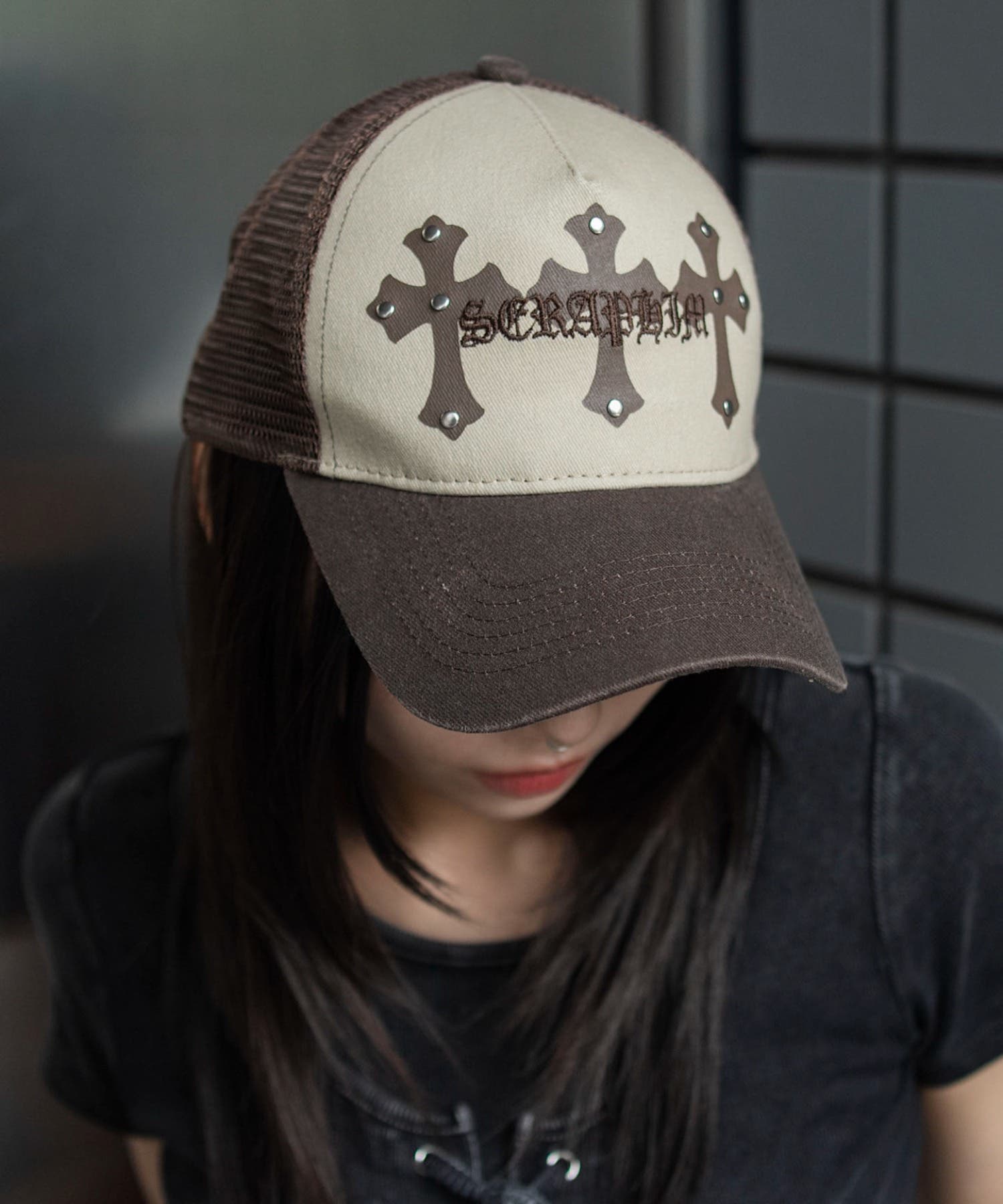 クロススタッズメッシュキャップ[品番：WG010098357]｜WEGO【MEN