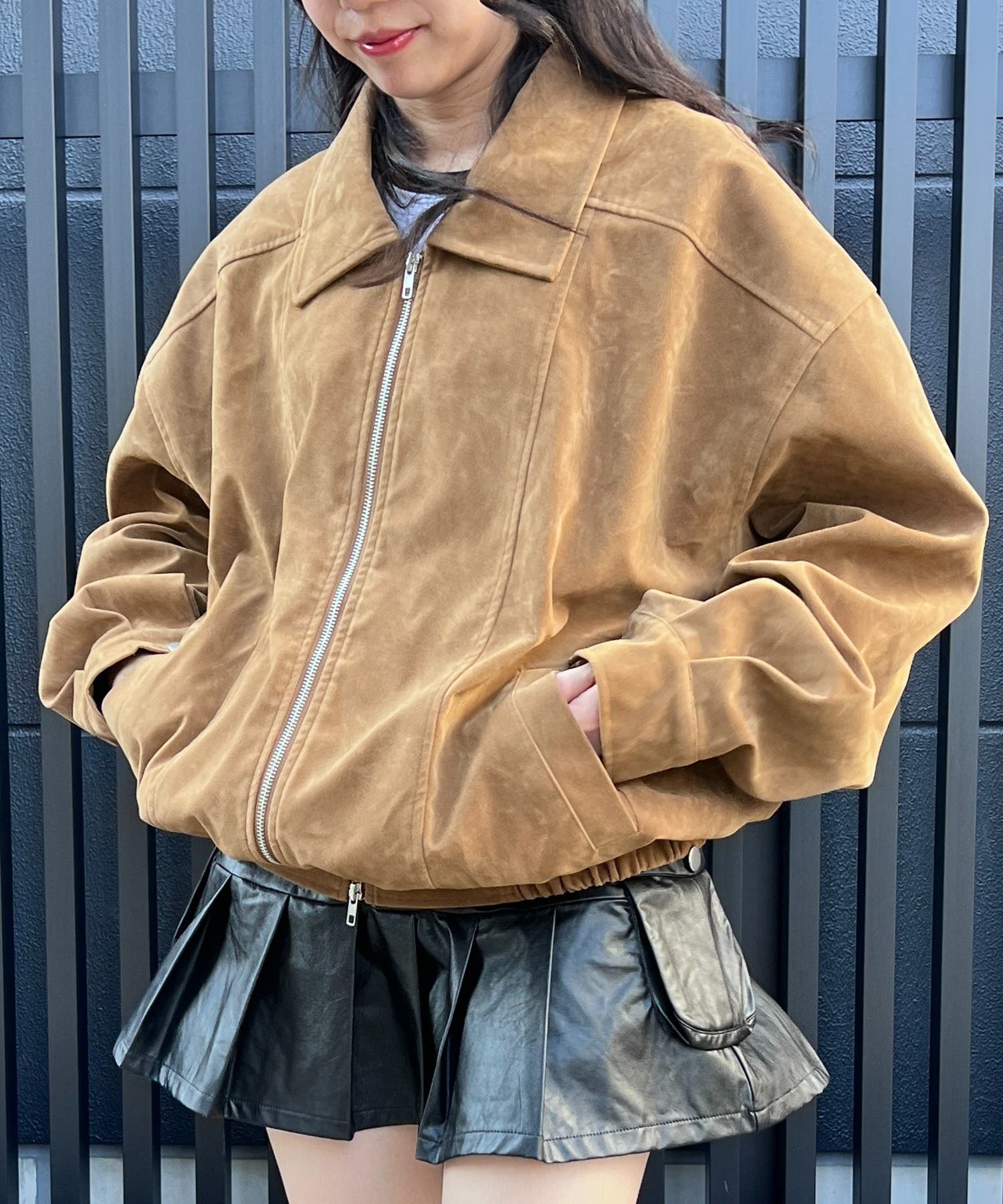 フェイクスエードジャケット フェイクスエードジャケット（その他アウター）｜RAY CASSIN