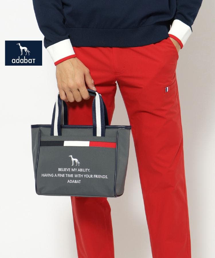 adabat アームウォーマー　マフラー トートバッグ 3点セット 新レーベル ADABAT NAVY】トリコロール カートバッグ[品番
