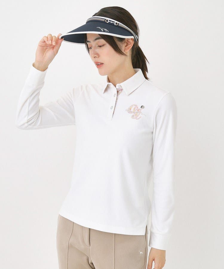 起毛ストレッチ長袖ポロシャツ[品番：WRDW0223424]｜adabat