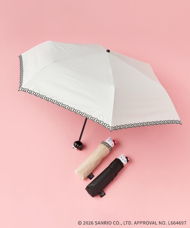 ◇【ハローキティ】晴雨兼用折りたたみ傘[品番：WRDW0230927]｜OPAQUE