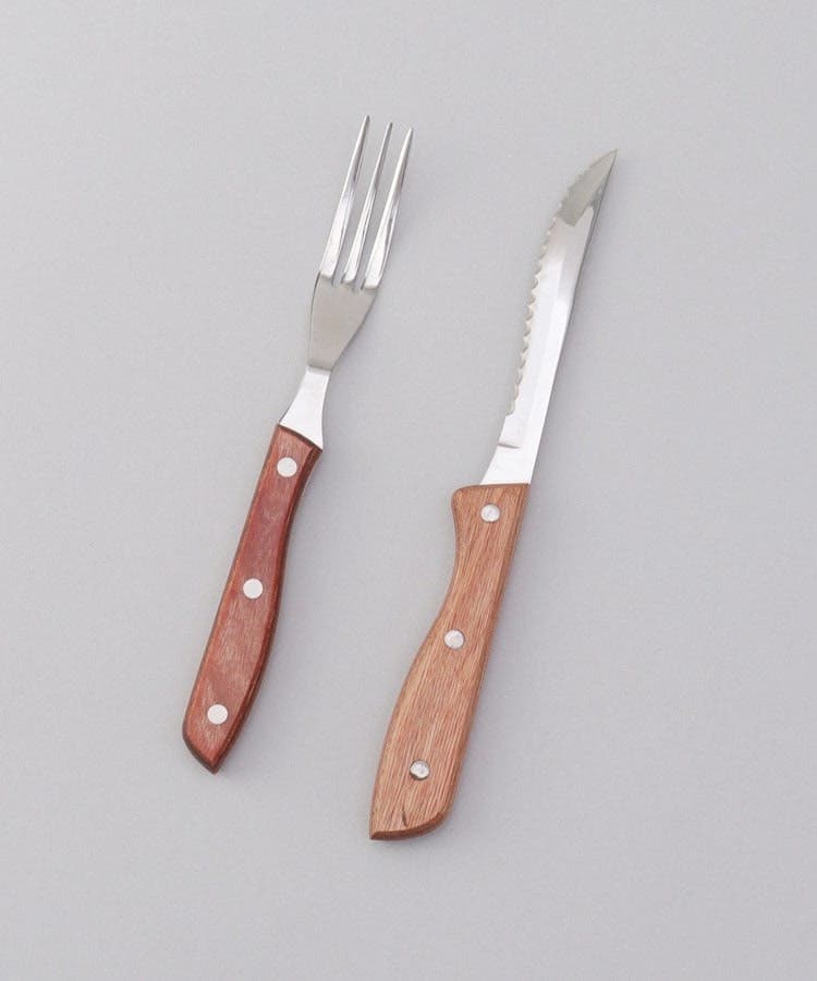 WMF Ranch ステーキナイフとフォークセット 強化木カトラリーステーキナイフ＆フォークセット[品番