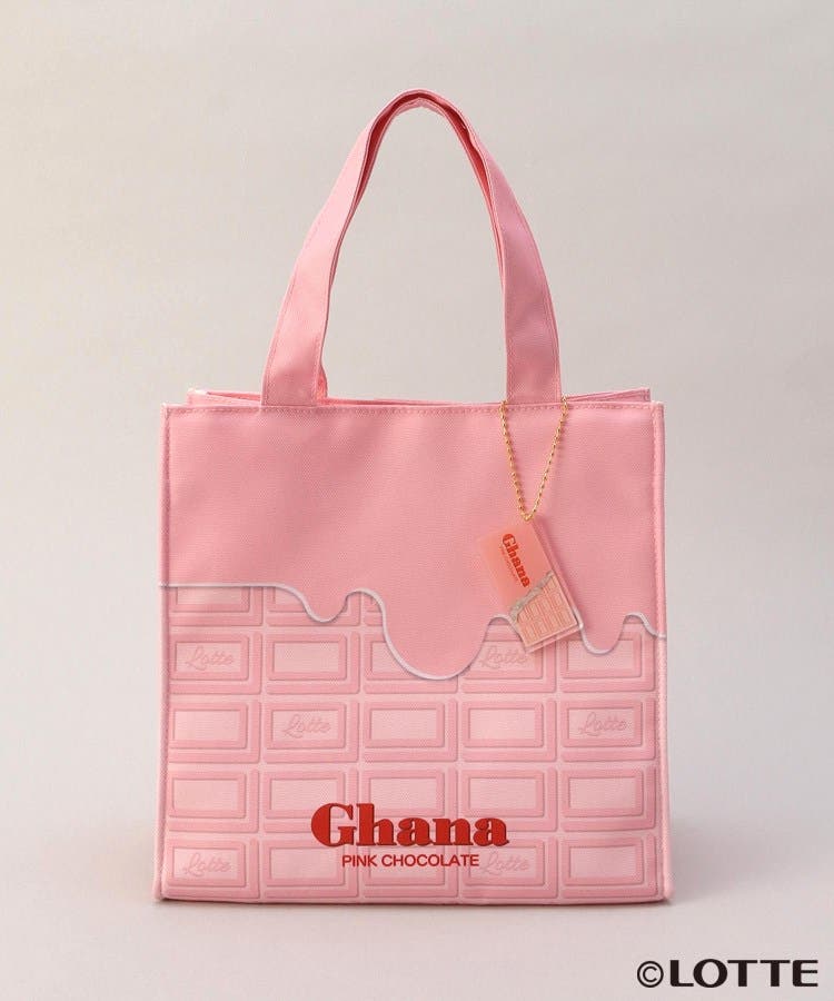 チャーム付きミニランチバッグ ガーナピンクチョコレート[品番