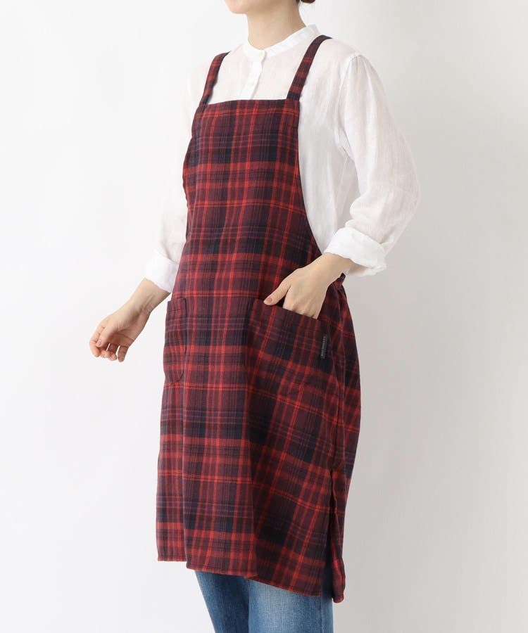 タータンチェックエプロン RD[品番：WRDW0225205]｜212 KITCHEN STORE